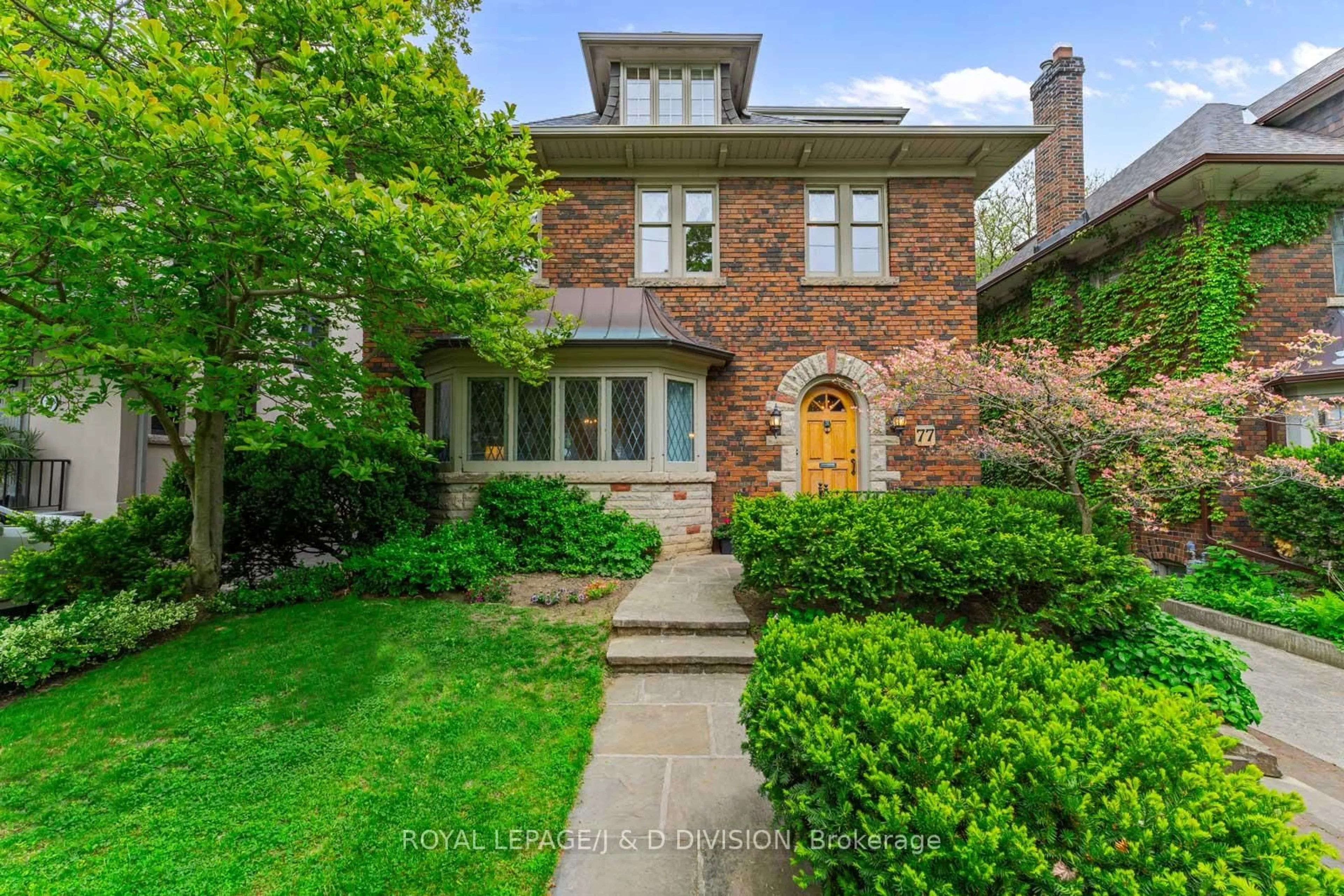 Home with brick exterior material, street for 77 Highbourne Rd, Toronto Ontario M5P 2J3