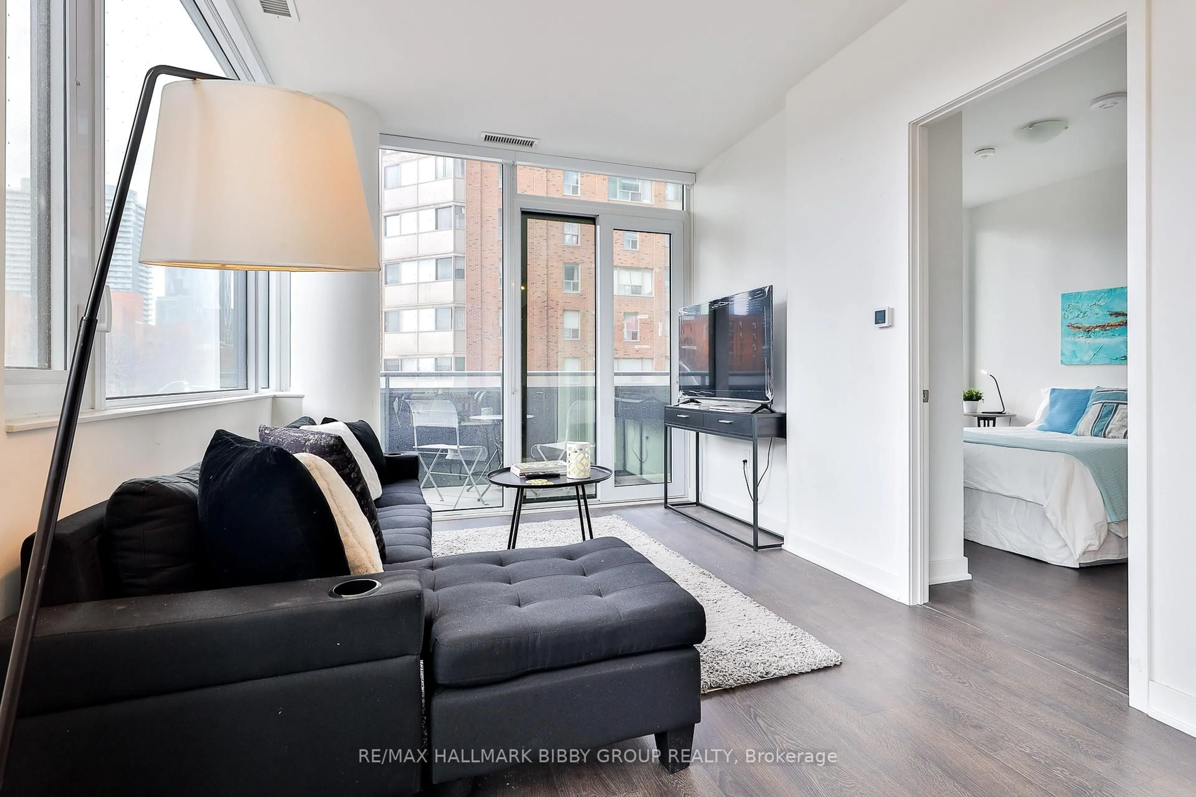 Living room with furniture, unknown for 121 Lower Sherbourne St #227, Toronto Ontario M5A 0W8