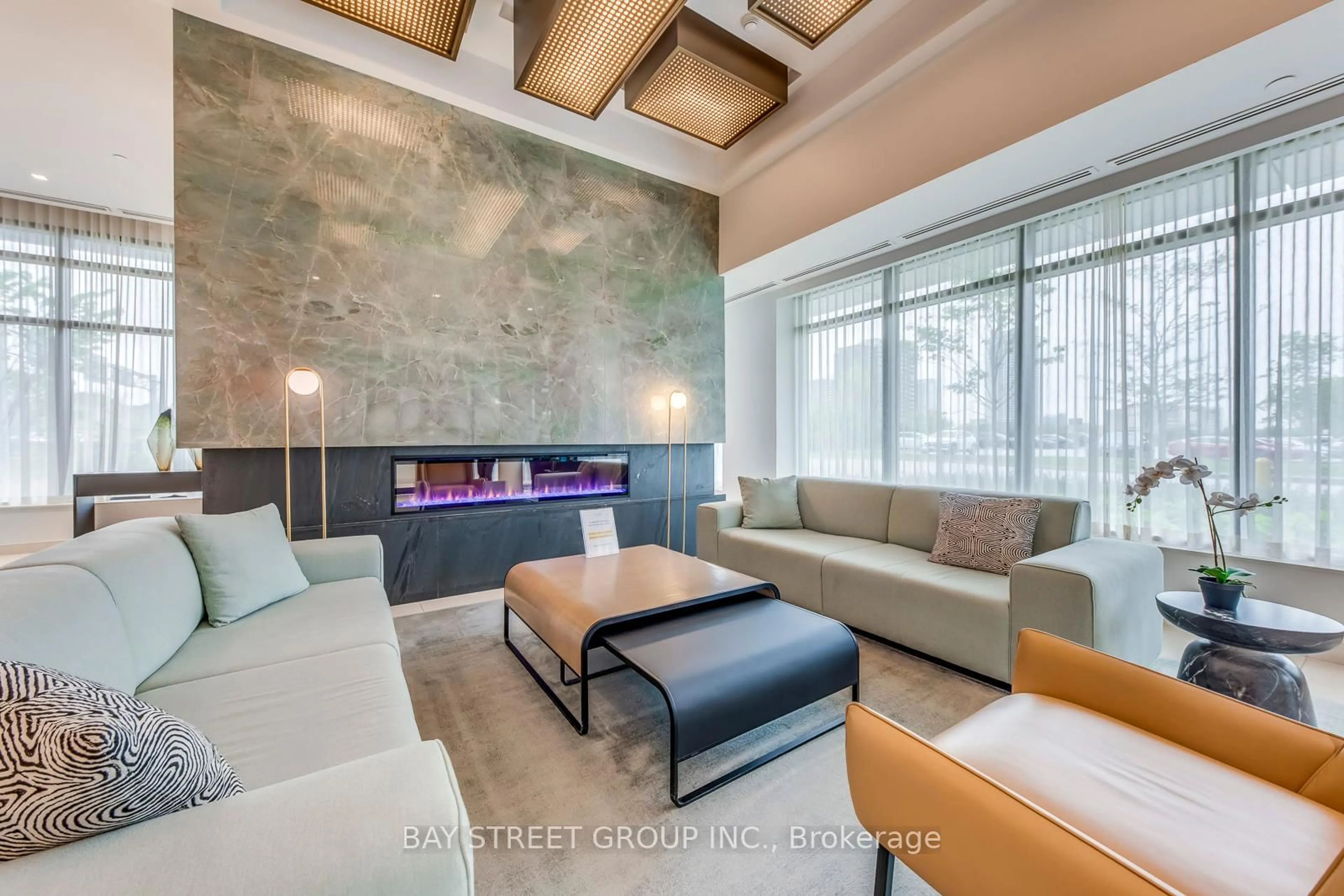 Living room with furniture, ceramic/tile floor for 188 Fairview Mall Dr #216, Toronto Ontario M2J 4T1