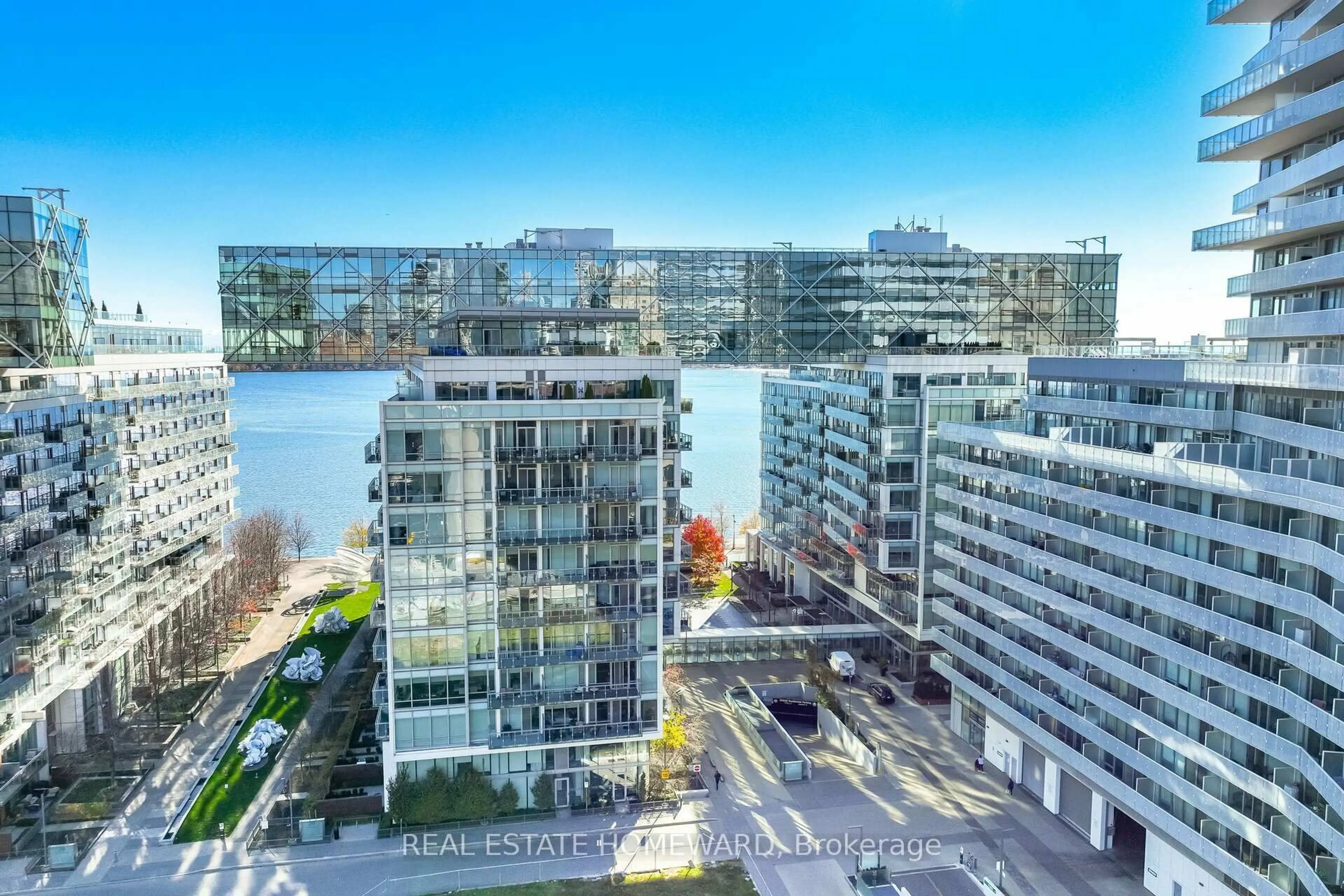 A pic from outside/outdoor area/front of a property/back of a property/a pic from drone, water/lake/river/ocean view for 29 Queens Quay #902, Toronto Ontario M5E 0A4