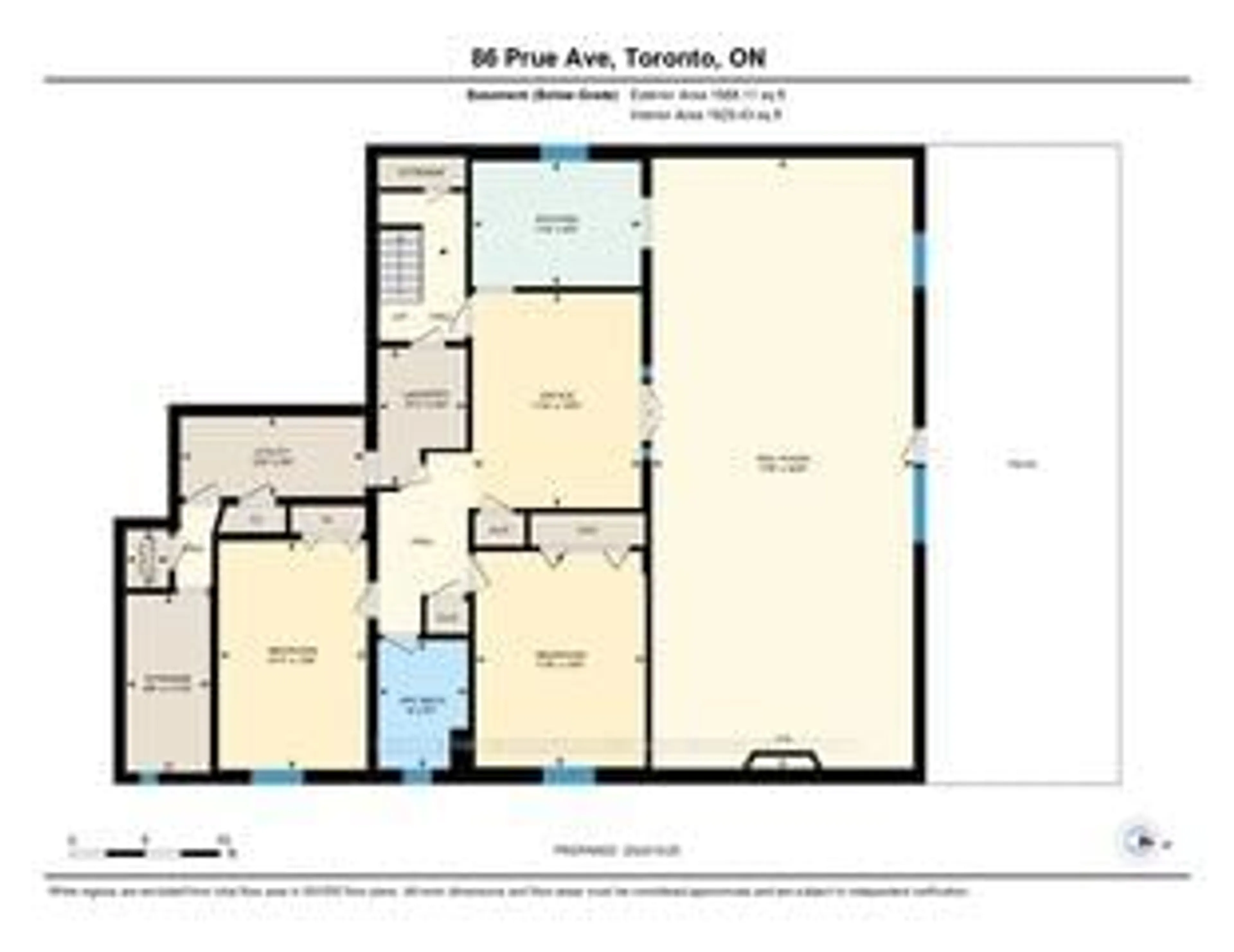 Floor plan for 86 Prue Ave, Toronto Ontario M6B 1R5
