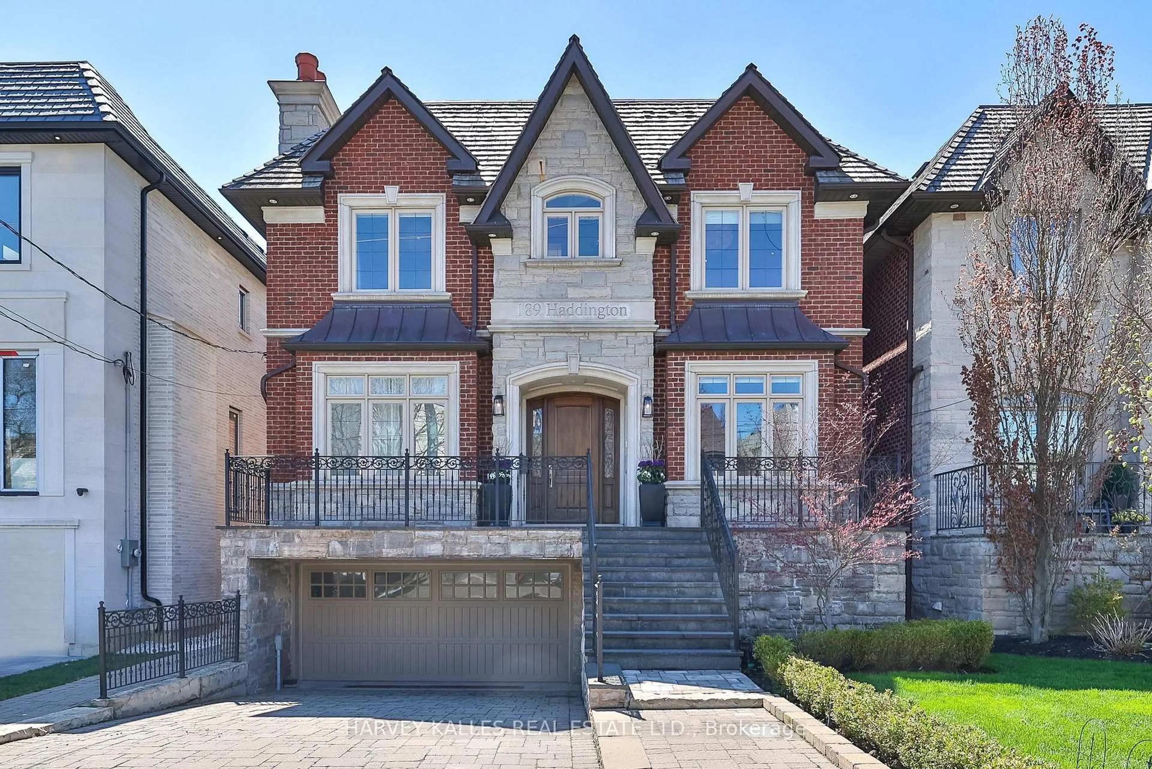 Home with brick exterior material, street for 189 Haddington Ave, Toronto Ontario M5M 2P7