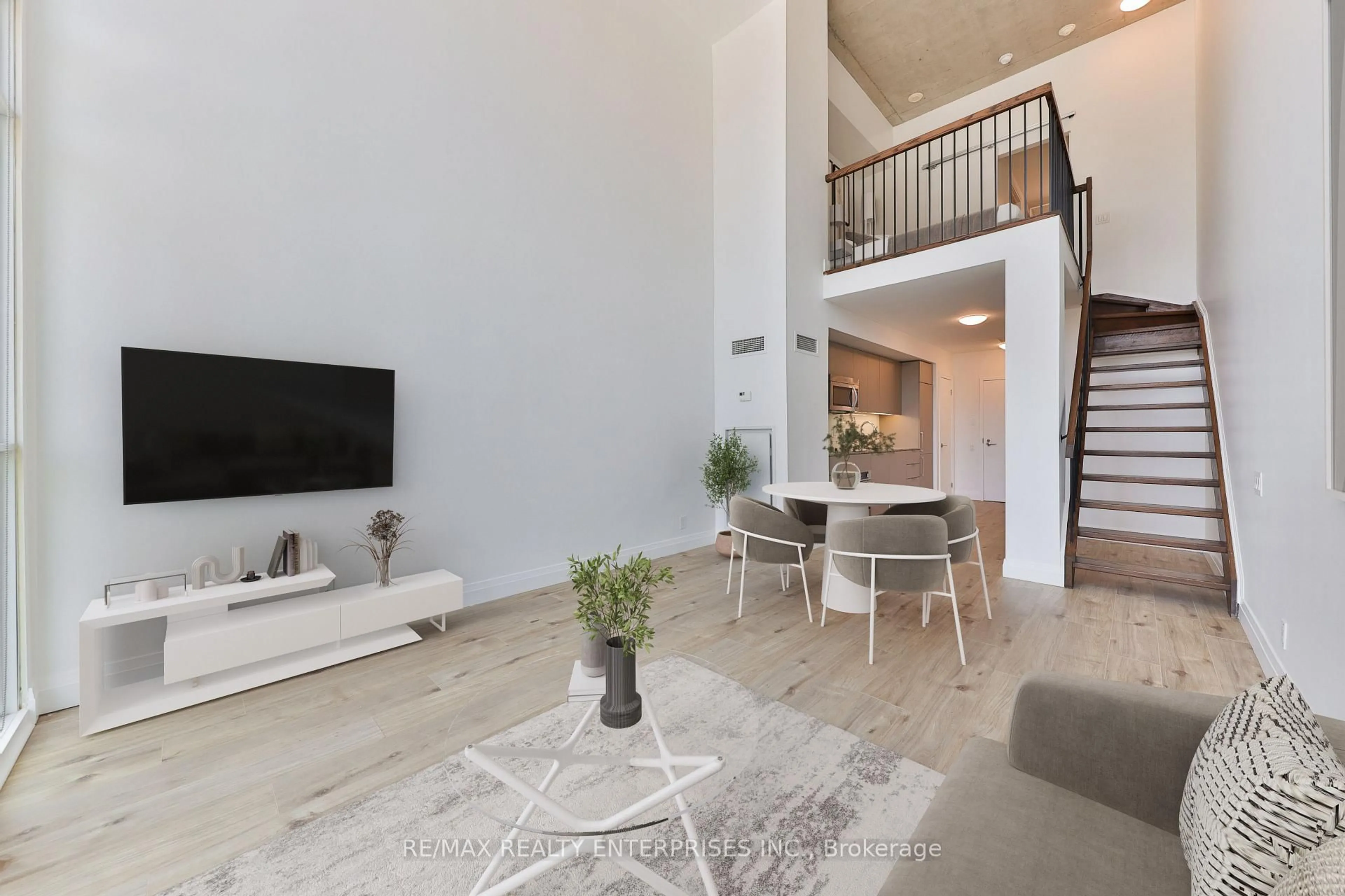 Living room with furniture, unknown for 5 Hanna Ave #735, Toronto Ontario M6K 0B3