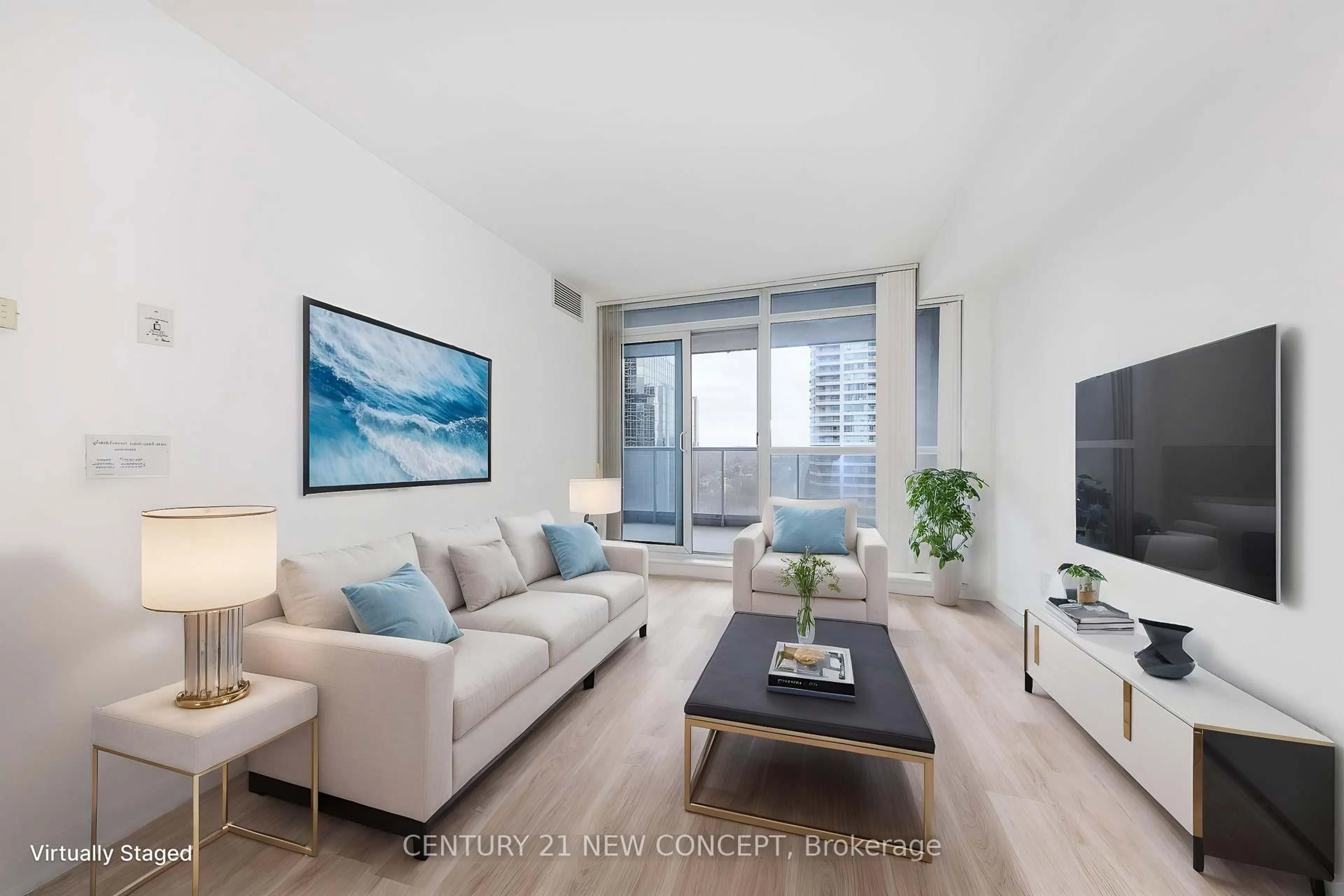 Living room with furniture, unknown for 4968 Yonge St #2307, Toronto Ontario M2N 7G9