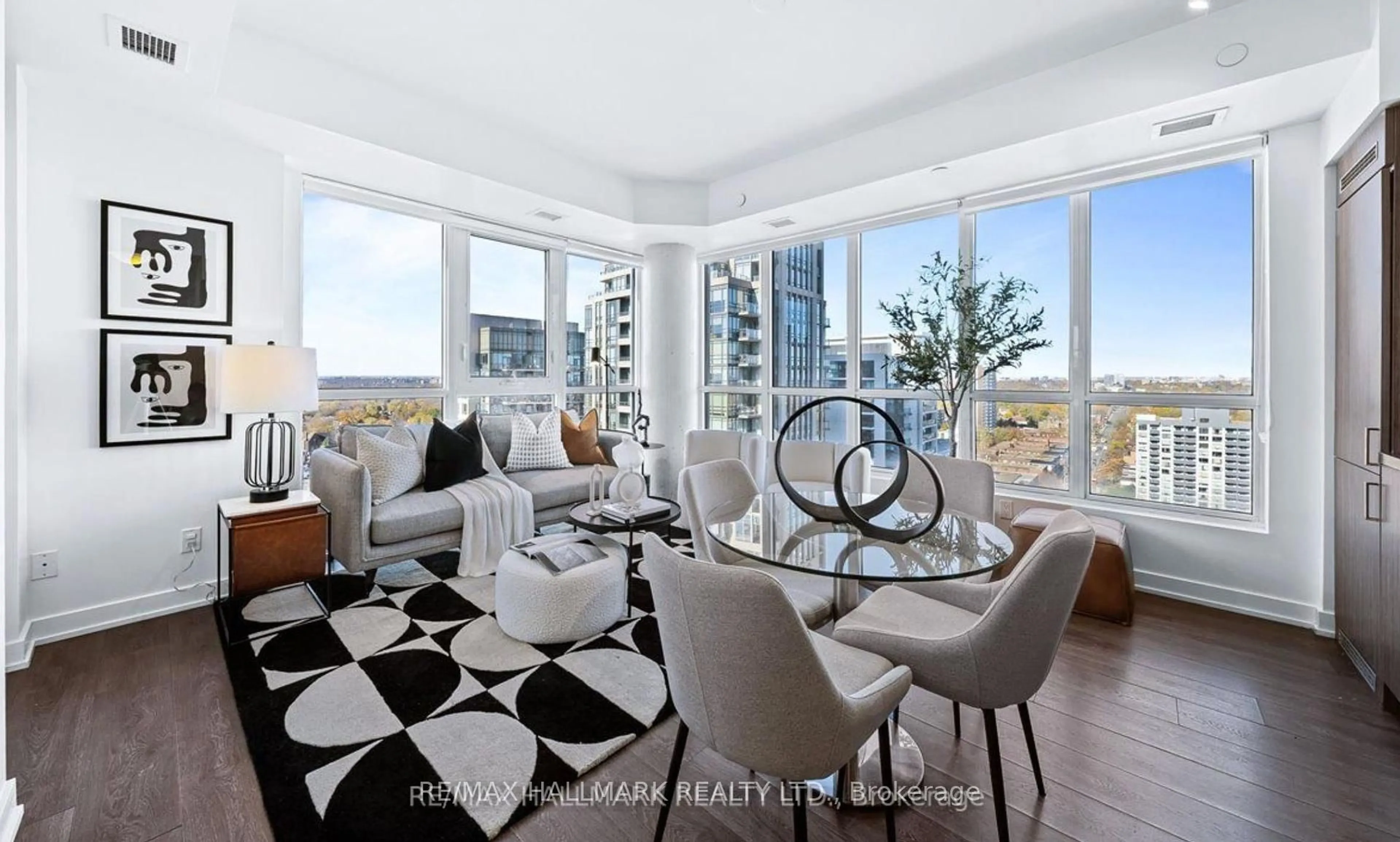 Living room with furniture, unknown for 501 St Clair Ave #1811, Toronto Ontario M5P 0A2