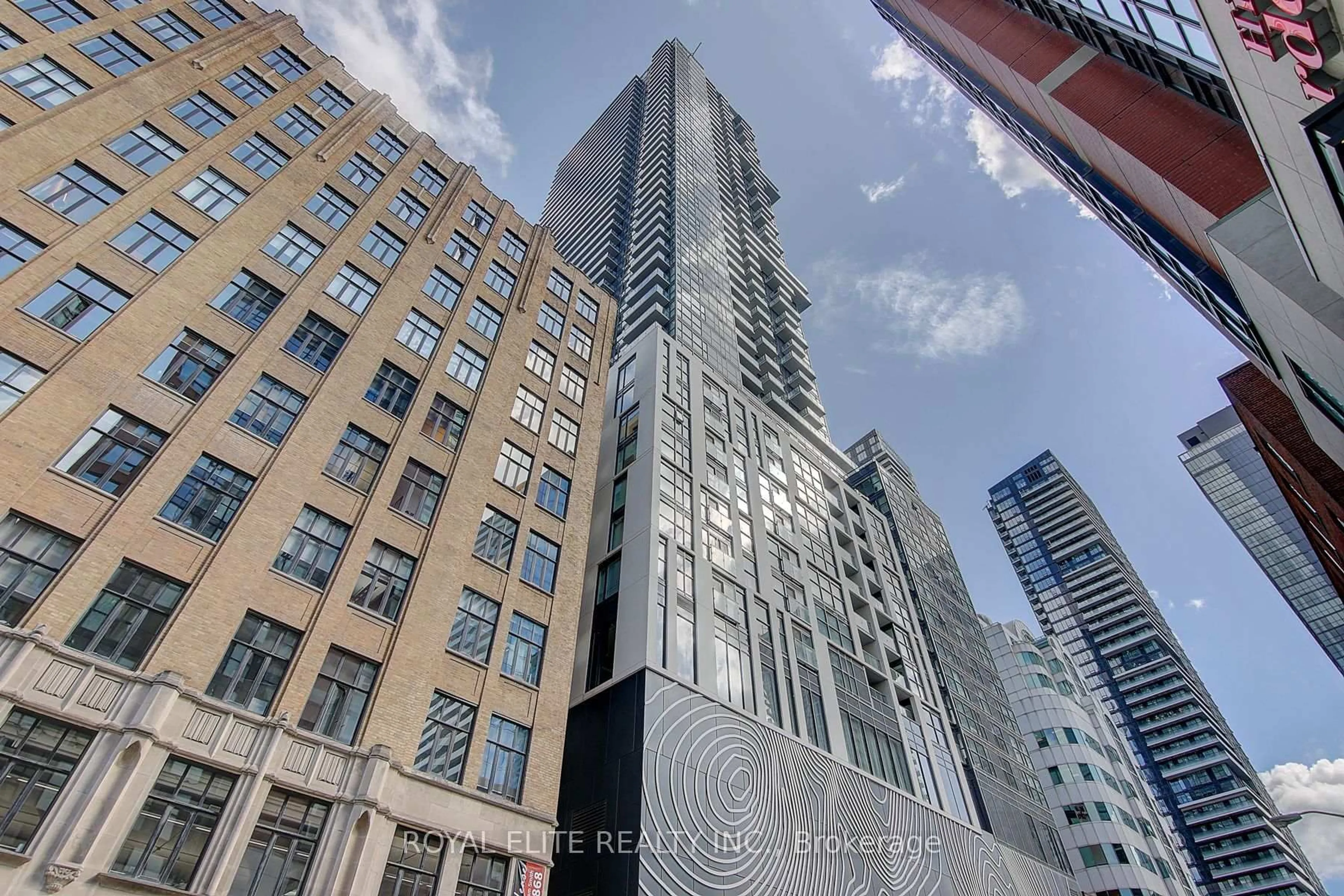 A pic from outside/outdoor area/front of a property/back of a property/a pic from drone, unknown for 87 Peter St #4402, Toronto Ontario M5V 2G4