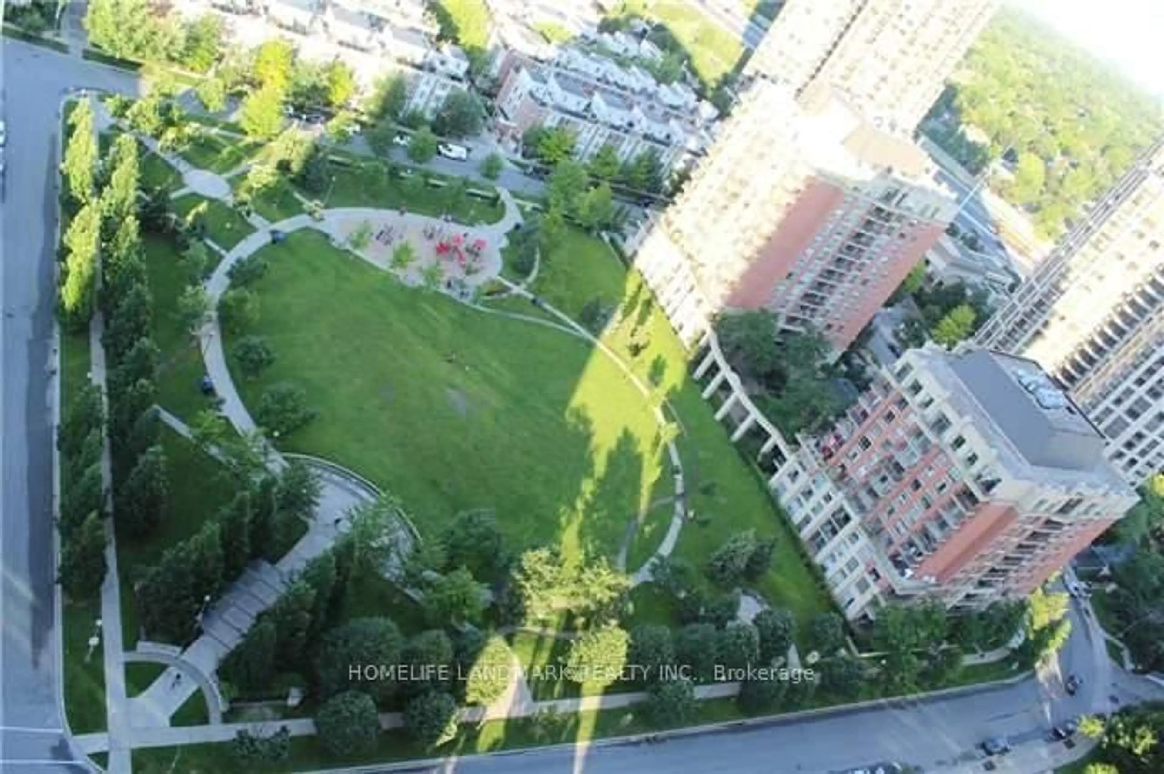 A pic from outside/outdoor area/front of a property/back of a property/a pic from drone, city buildings view from balcony for 16 Harrison Garden Blvd #PH 7, Toronto Ontario M2N 7J6