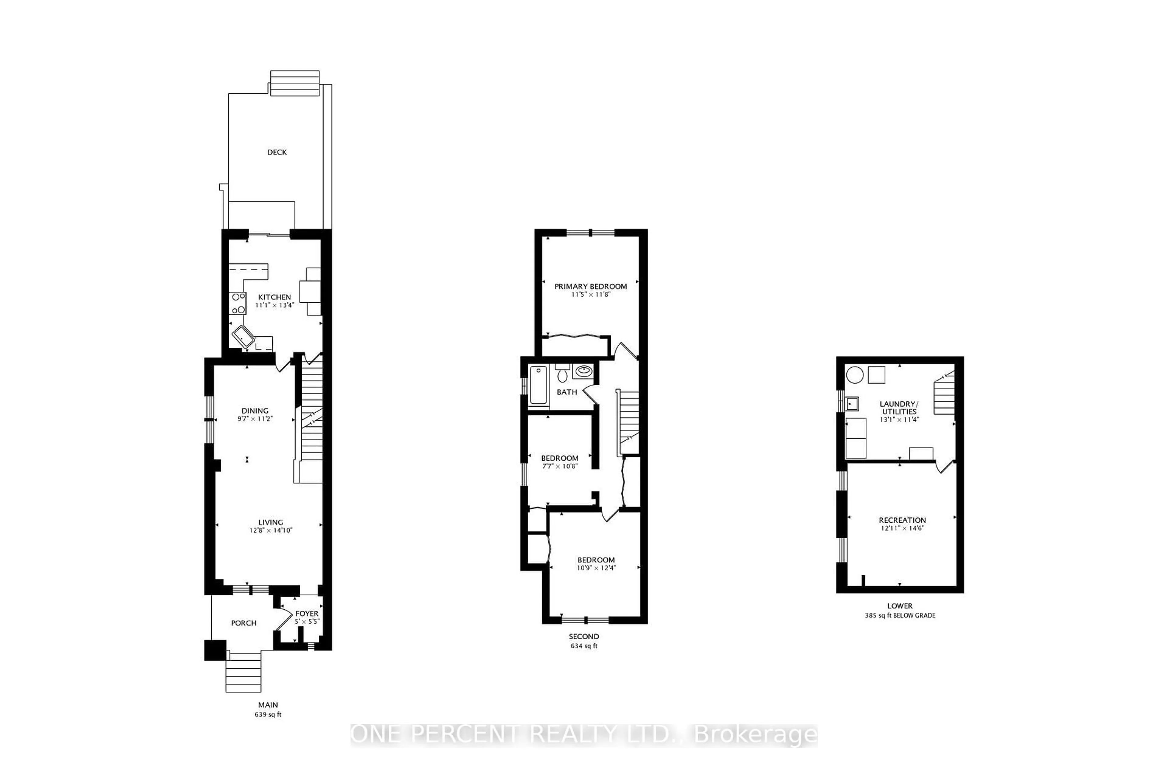 Floor plan for 33 LeMay Rd, Toronto Ontario M4S 2X2