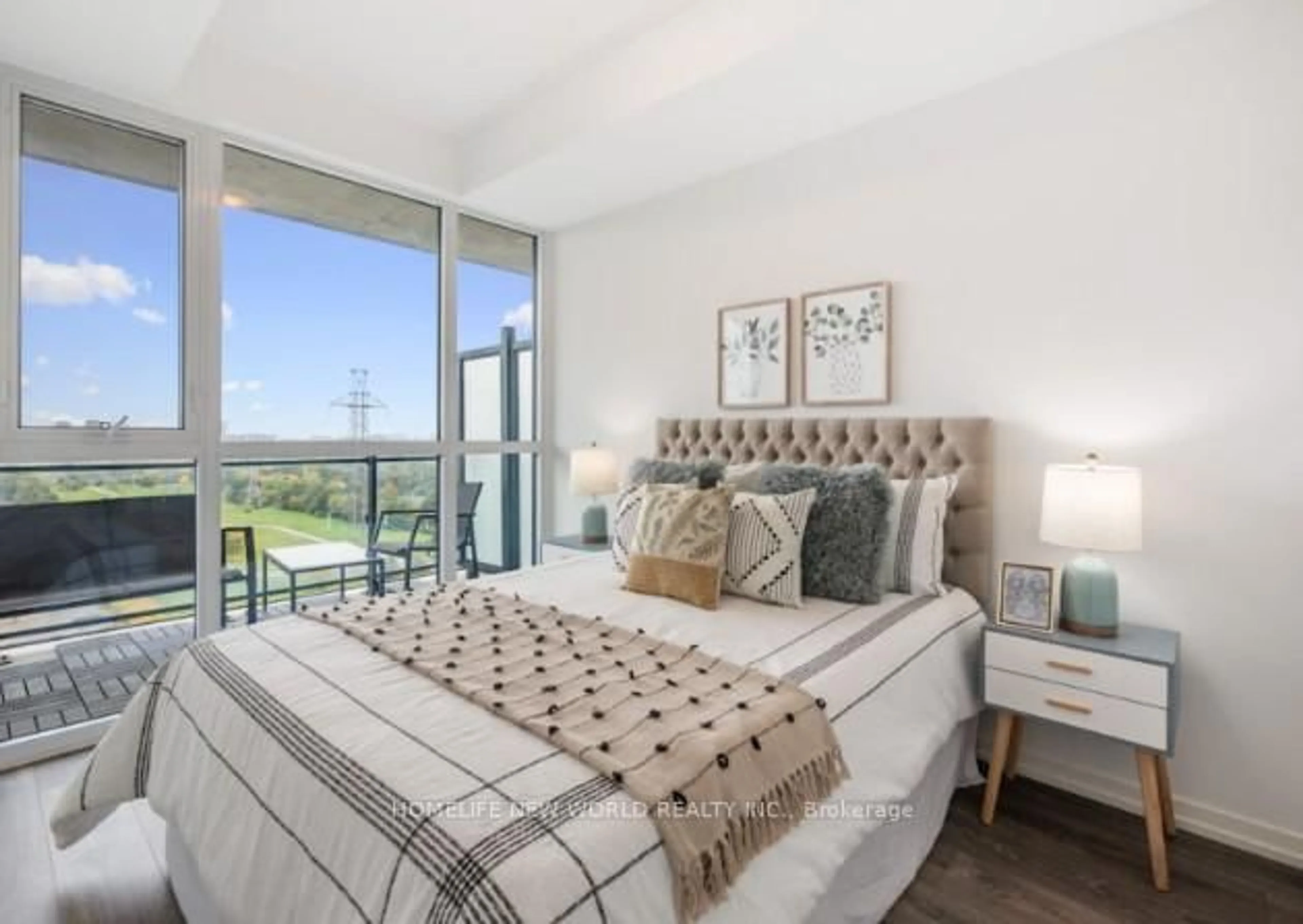 Bedroom with bed, unknown for 3237 Bayview Ave #1206, Toronto Ontario M2K 2J7