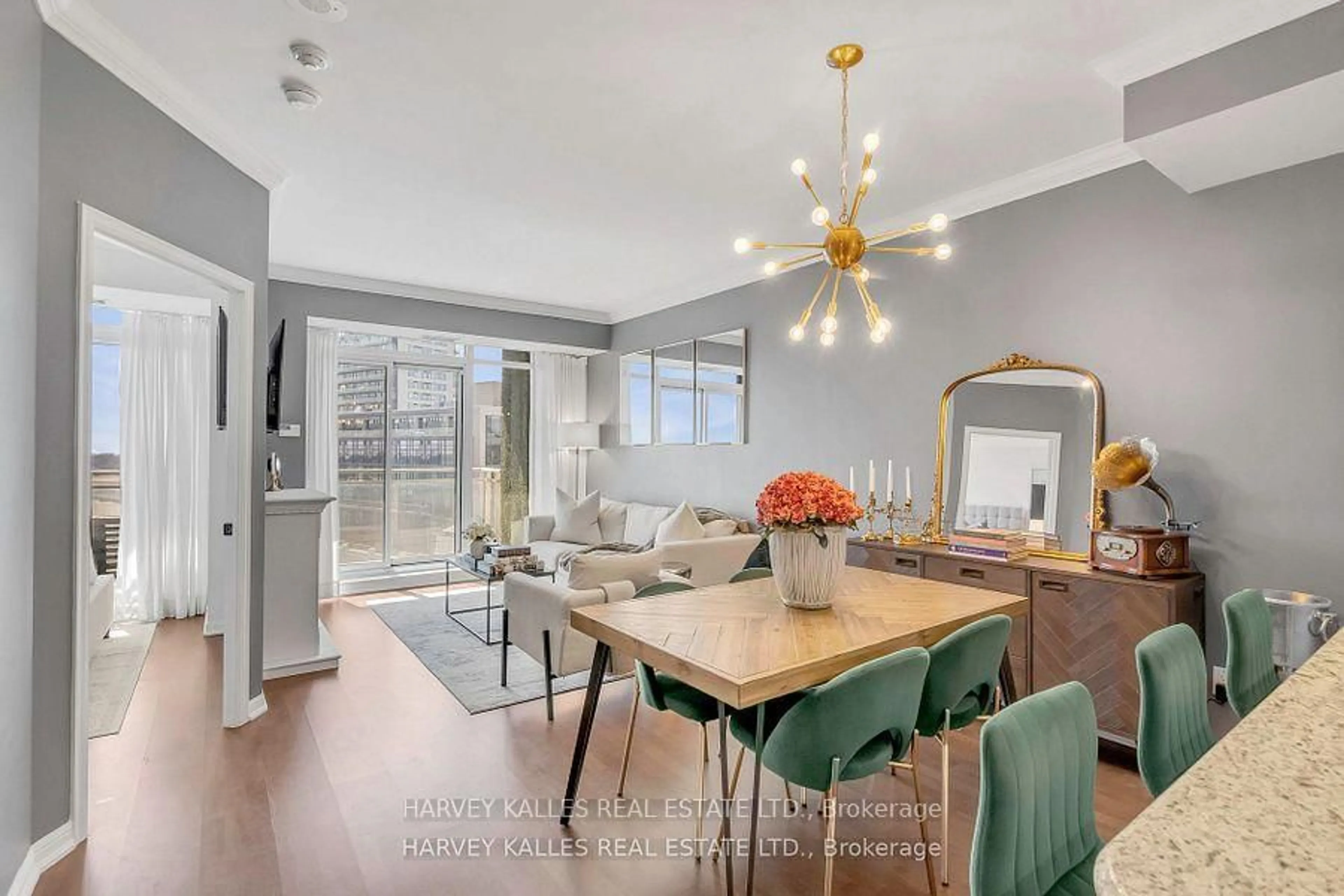 Dining room, unknown for 21 Grand Magazine St #1402, Toronto Ontario M5V 1B5