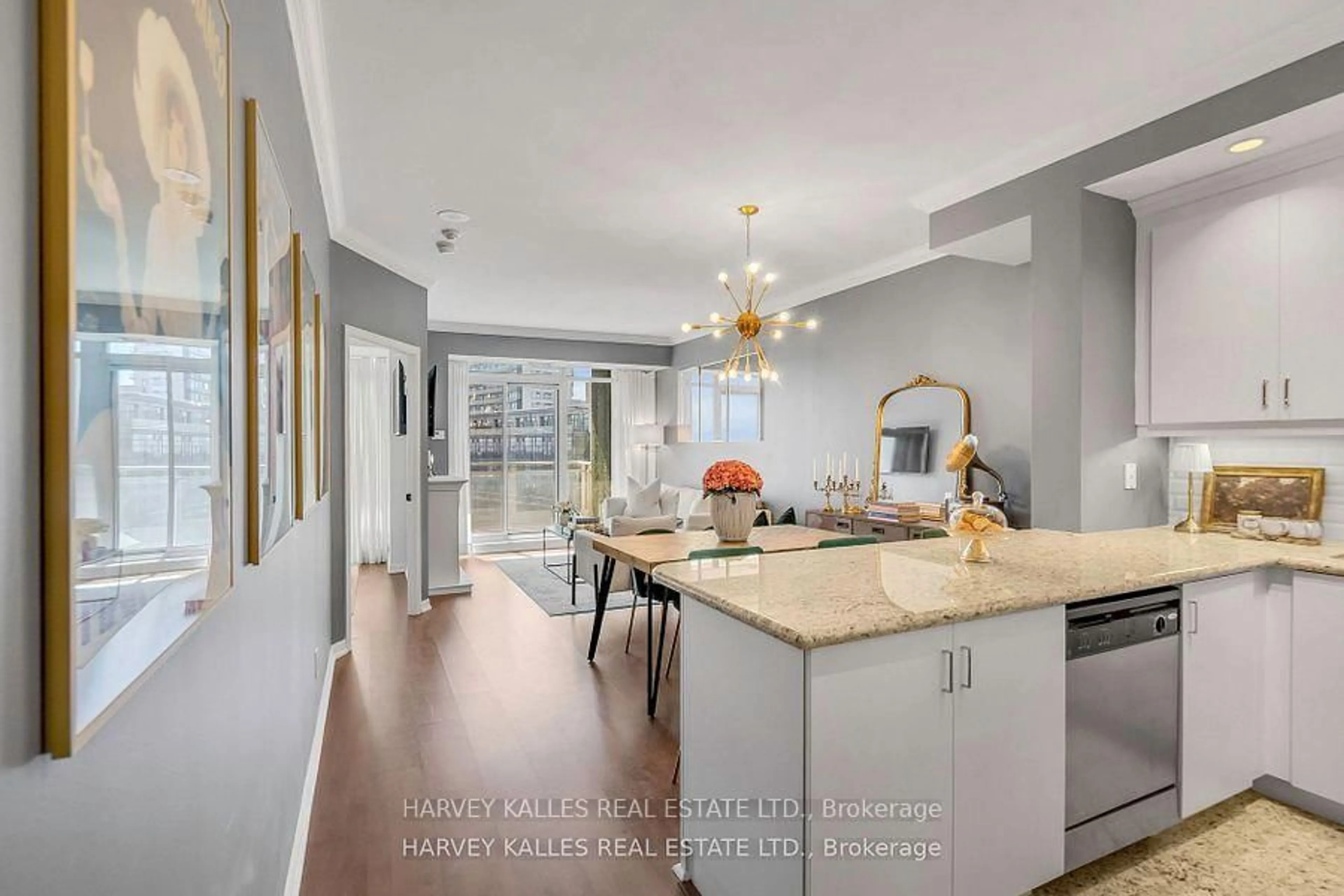 Open concept kitchen, unknown for 21 Grand Magazine St #1402, Toronto Ontario M5V 1B5