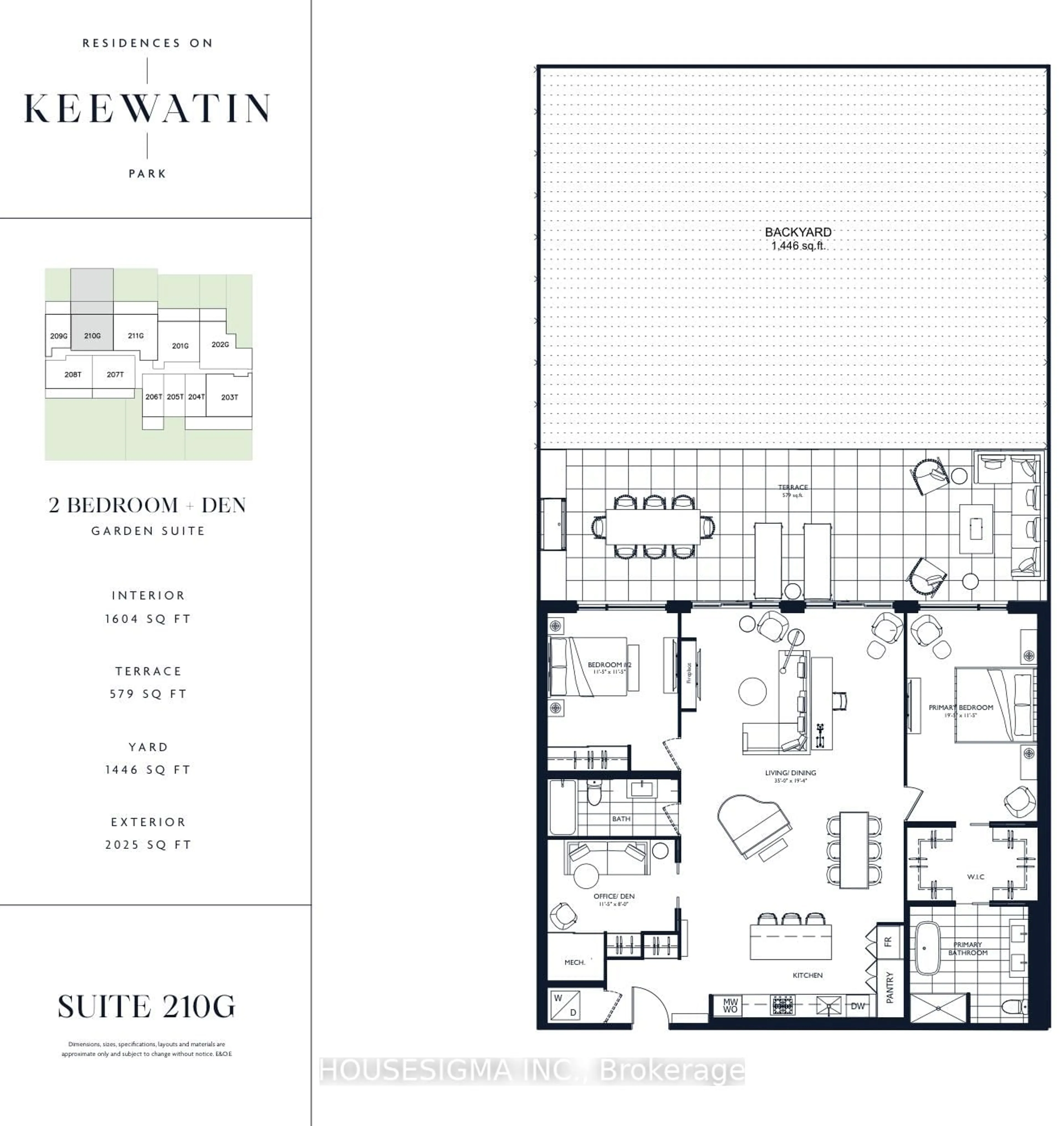 Floor plan for 200 Keewatin Ave #210G, Toronto Ontario M4P 1Z8