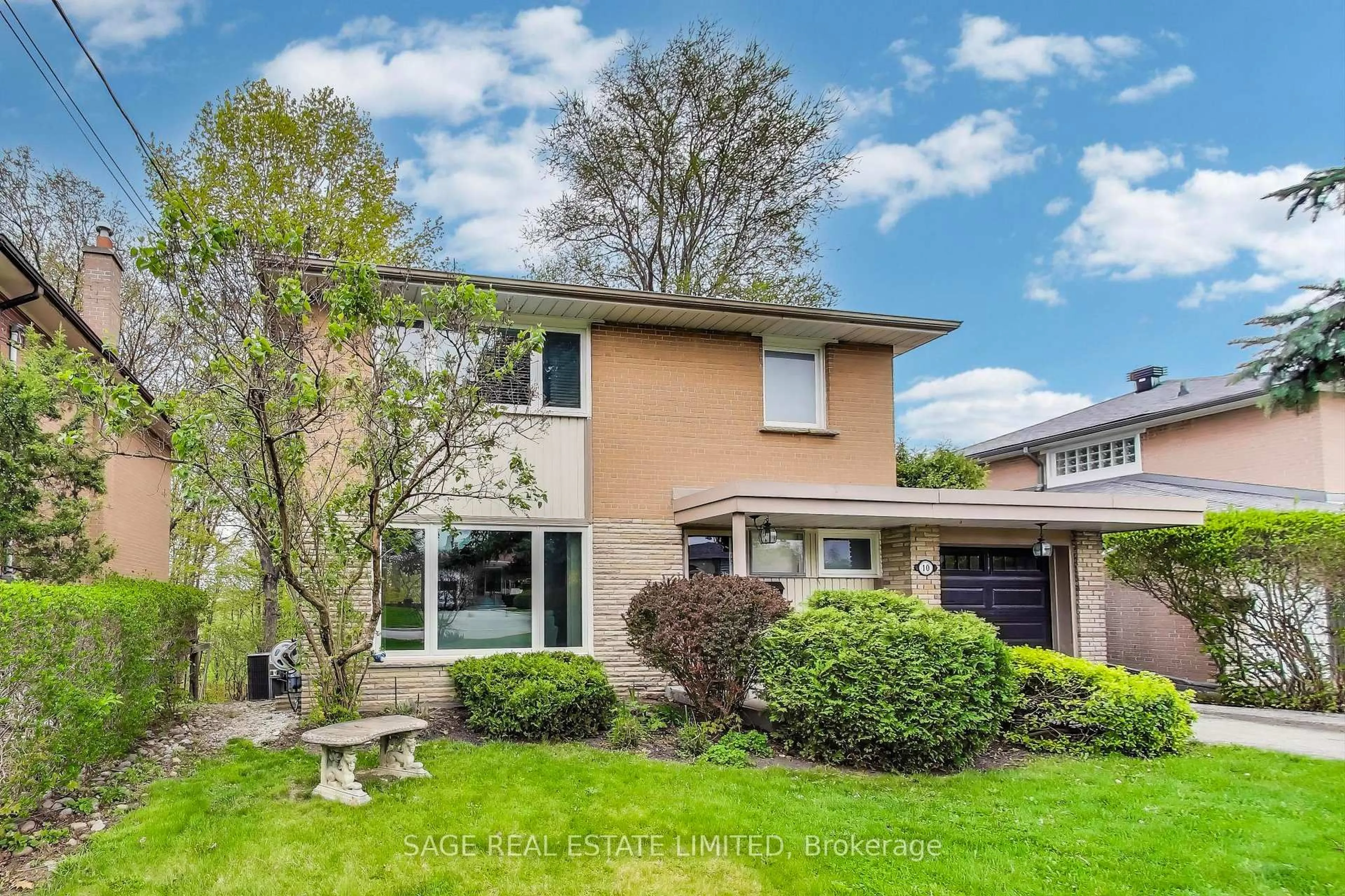 Home with brick exterior material, street for 10 Overbrook Pl, Toronto Ontario M3H 4P2