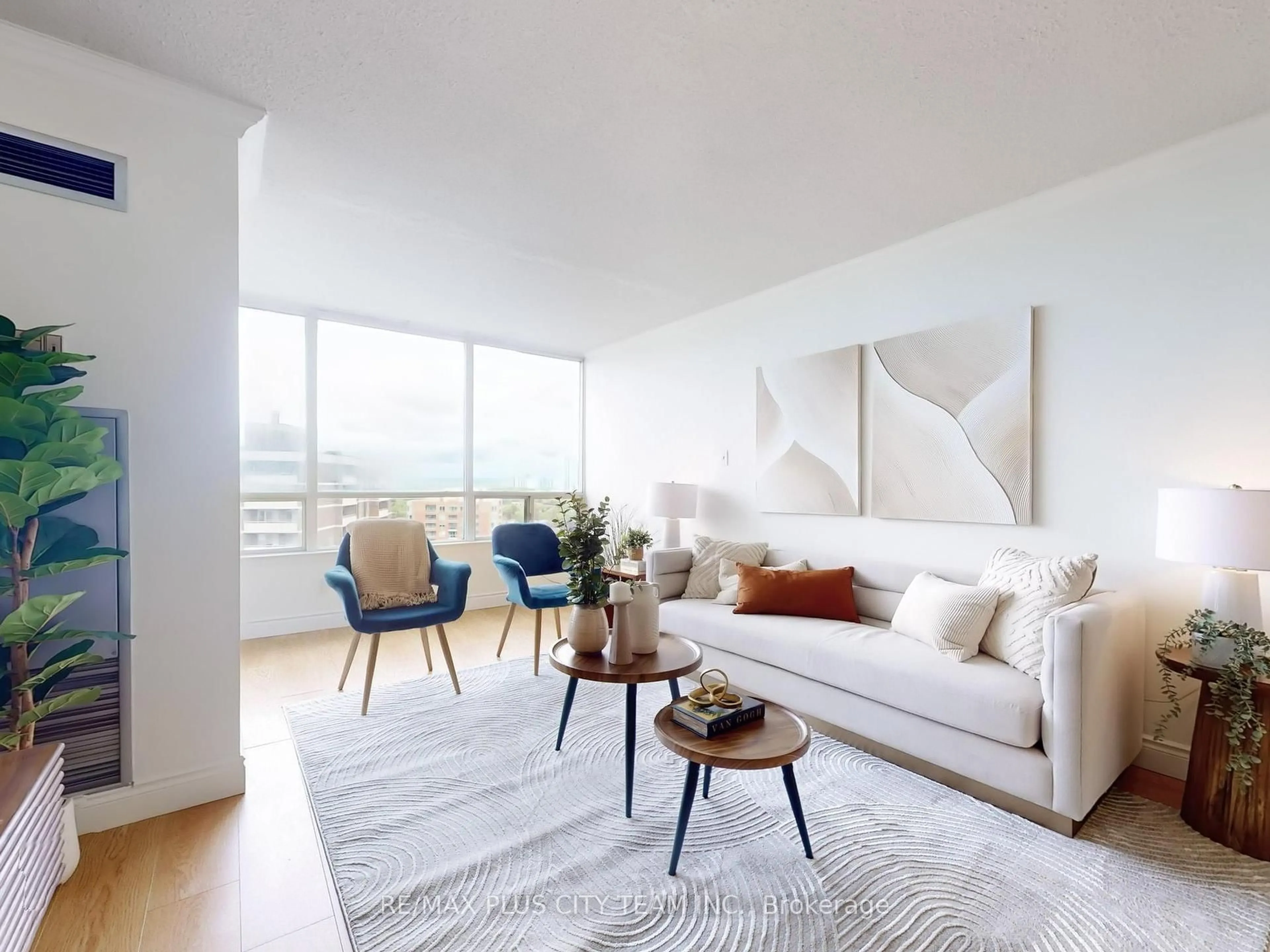 Living room with furniture, unknown for 1101 Steeles Ave #Ph202, Toronto Ontario M2R 3W5