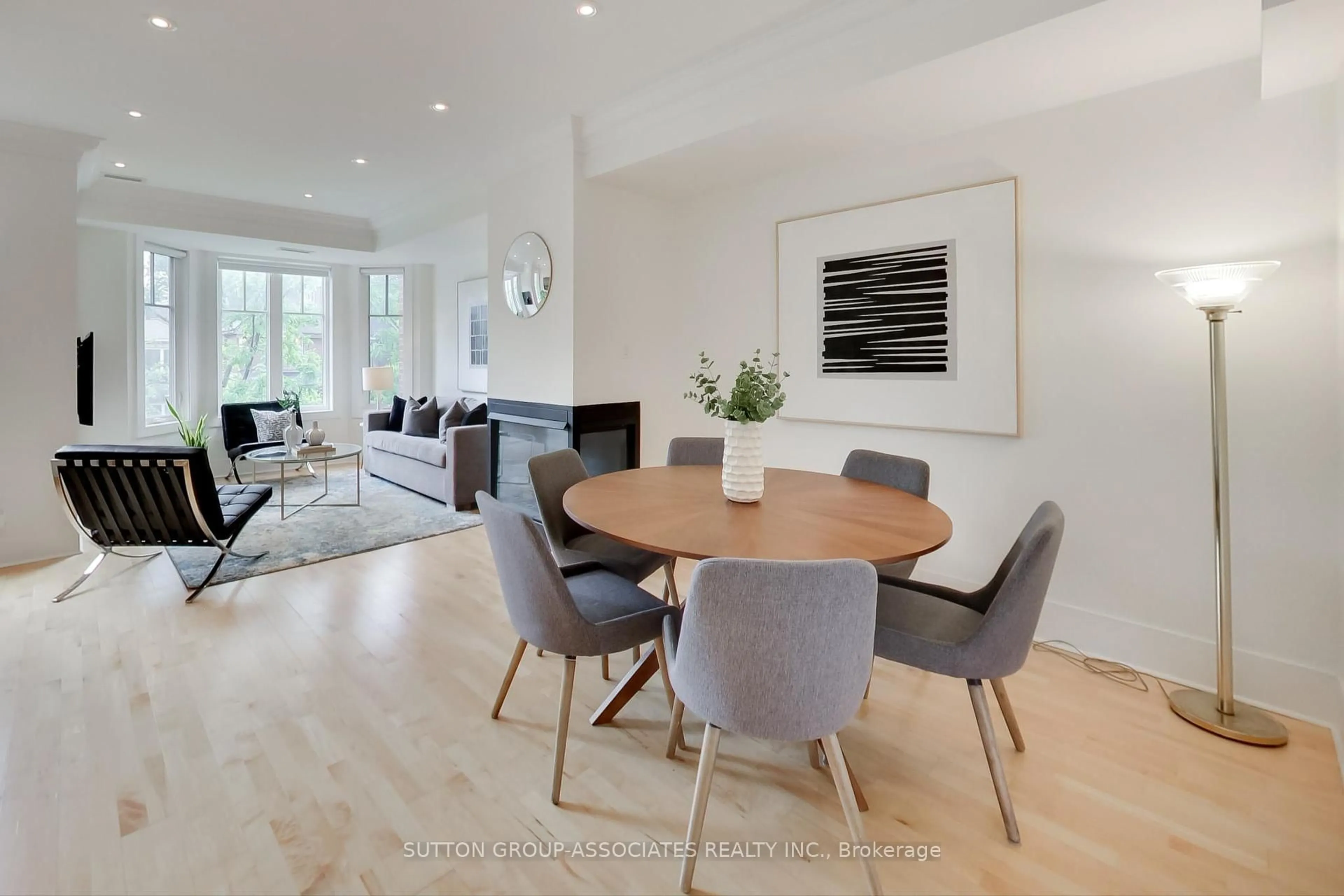 Dining room, wood/laminate floor for 103B Walmer Rd, Toronto Ontario M5R 2X6