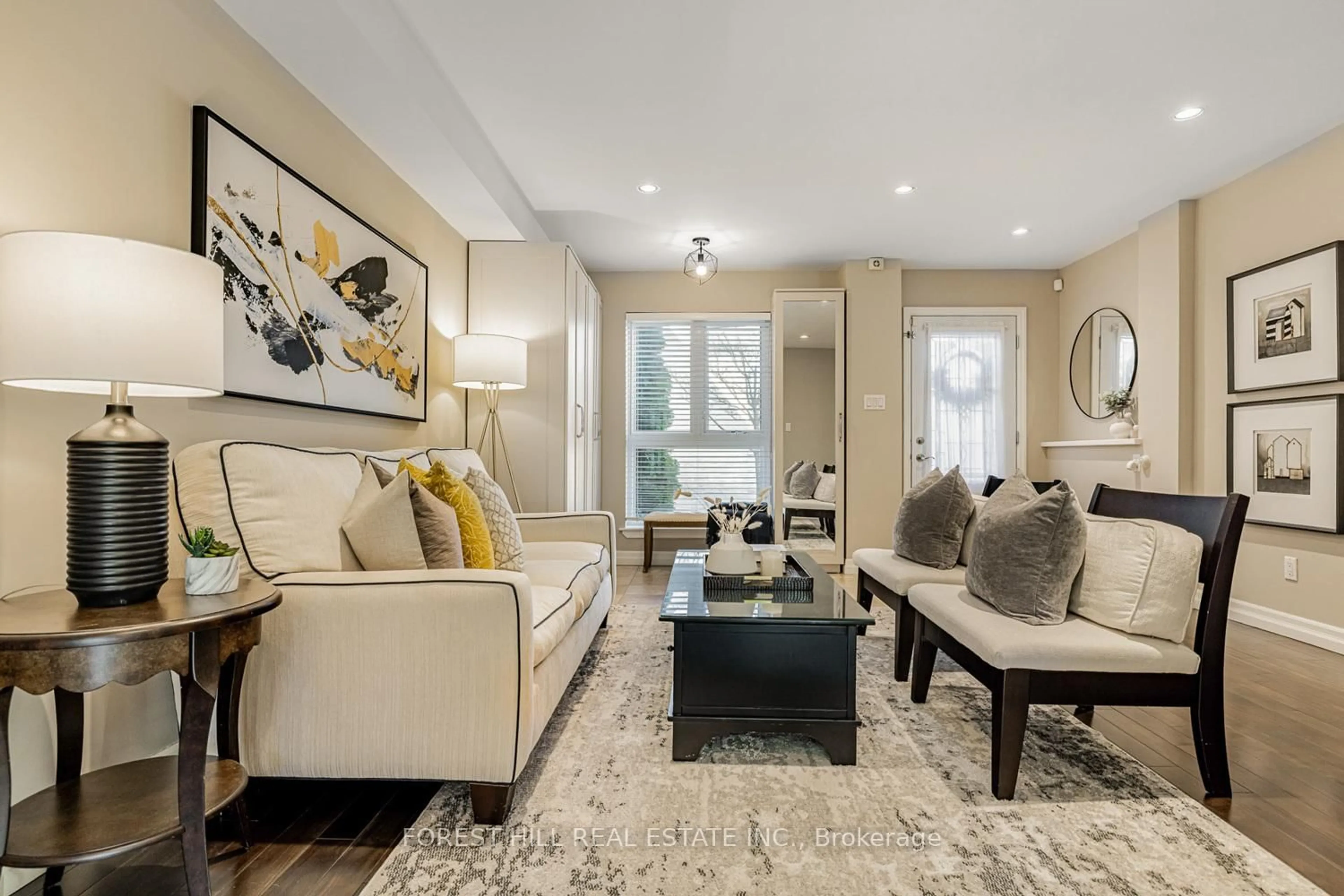 Living room with furniture, unknown for 21 Snowshoe Mill Way, Toronto Ontario M2L 1T4