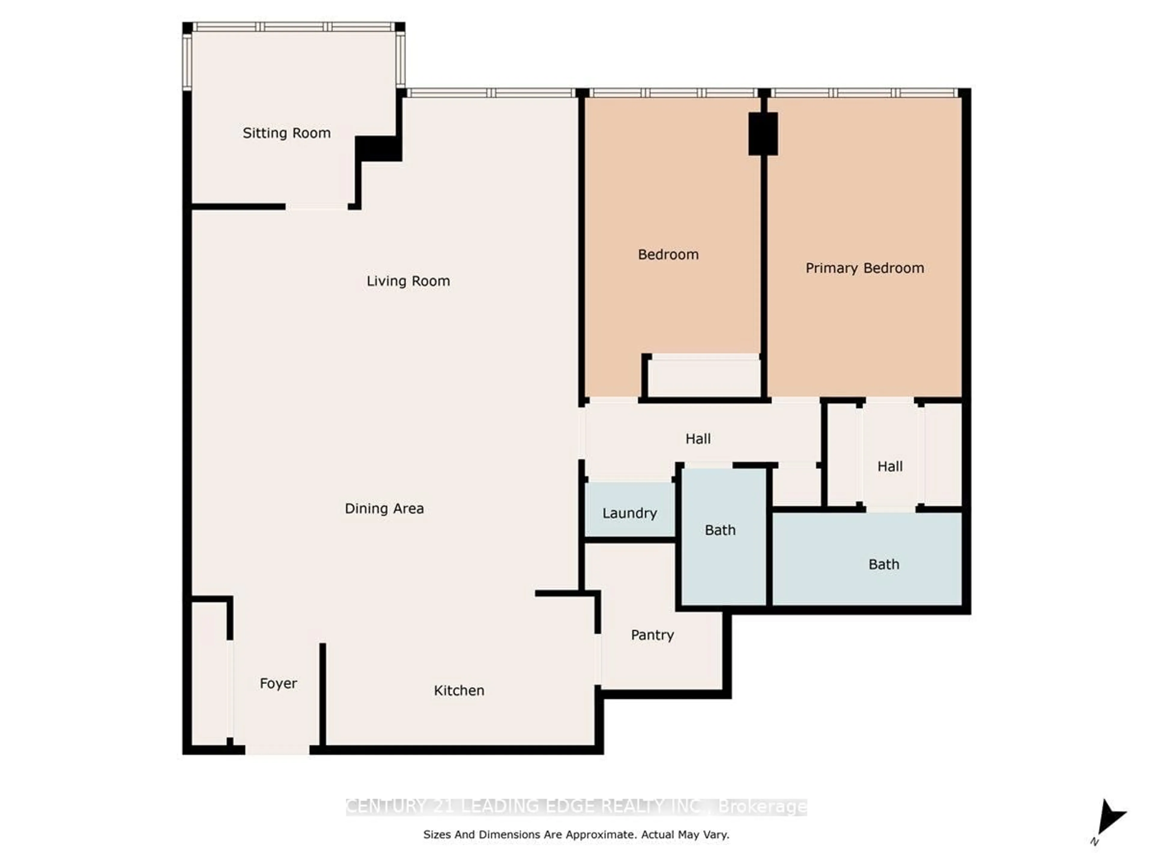Floor plan for 131 TORRESDALE Ave #1808, Toronto Ontario M2R 3T1