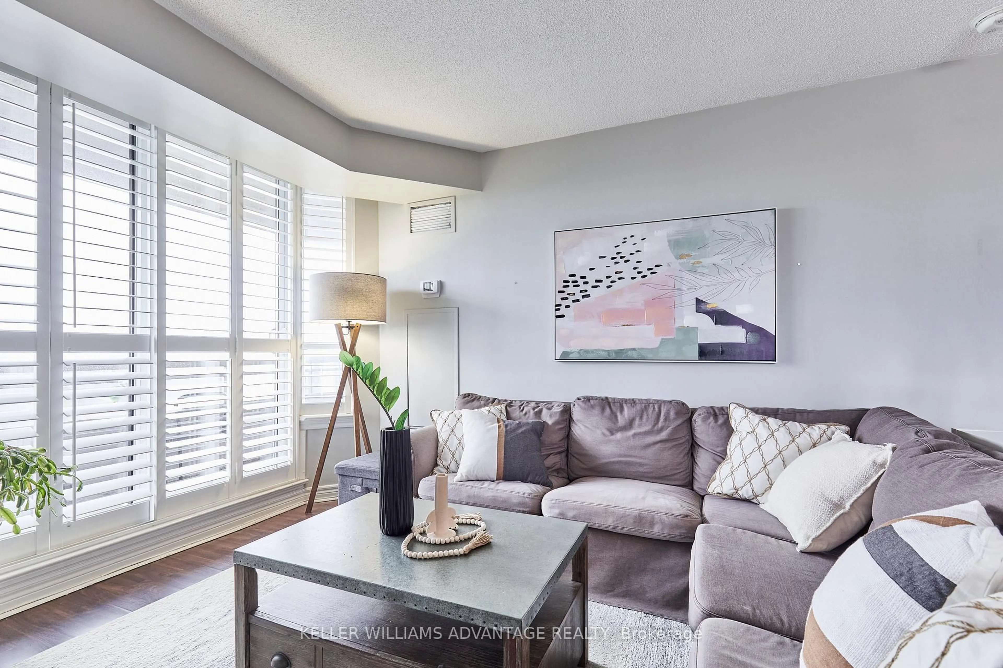 Living room with furniture, unknown for 1700 Eglinton Ave #1106, Toronto Ontario M4A 2X4