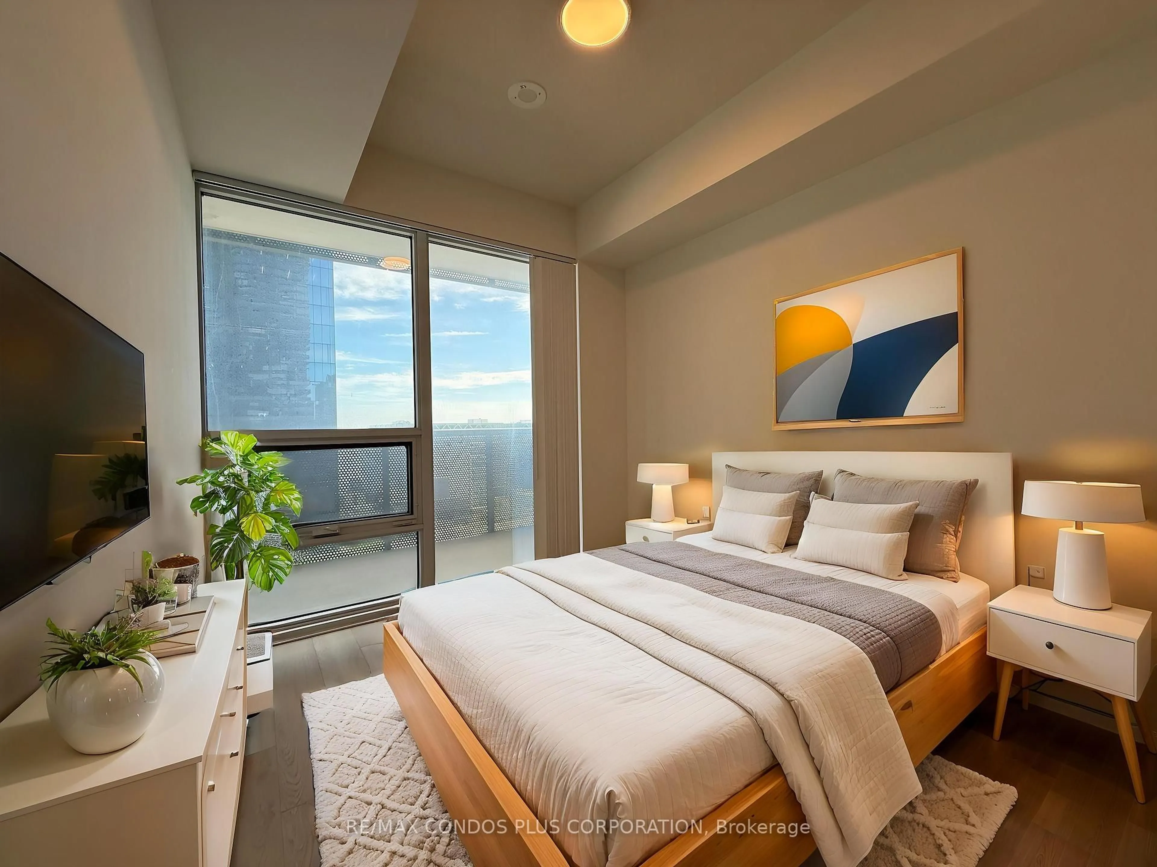 Bedroom with bed, unknown for 55 Cooper St #1609, Toronto Ontario M5E 0G1