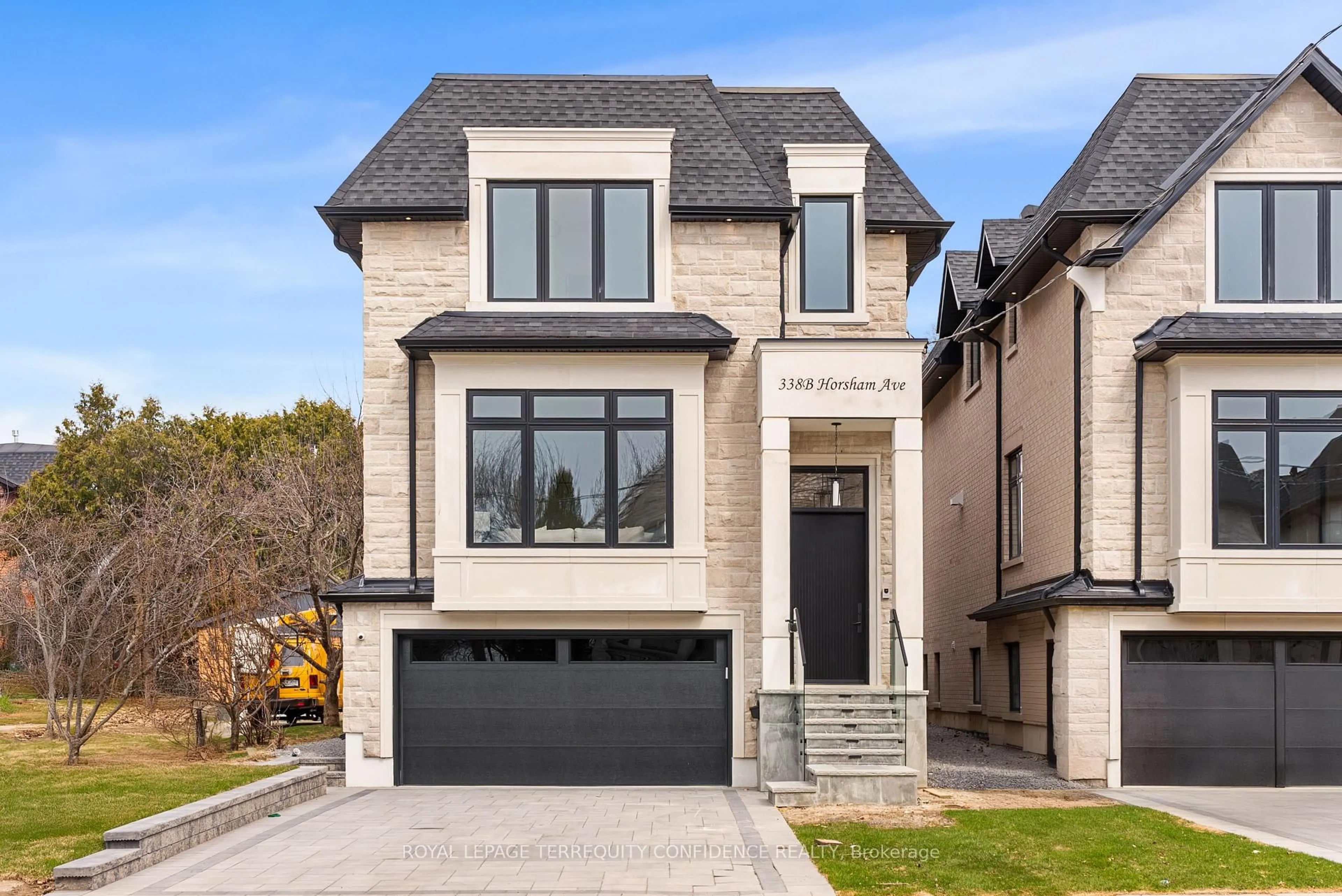 Home with brick exterior material, street for 338B Horsham Ave, Toronto Ontario M2R 1G6