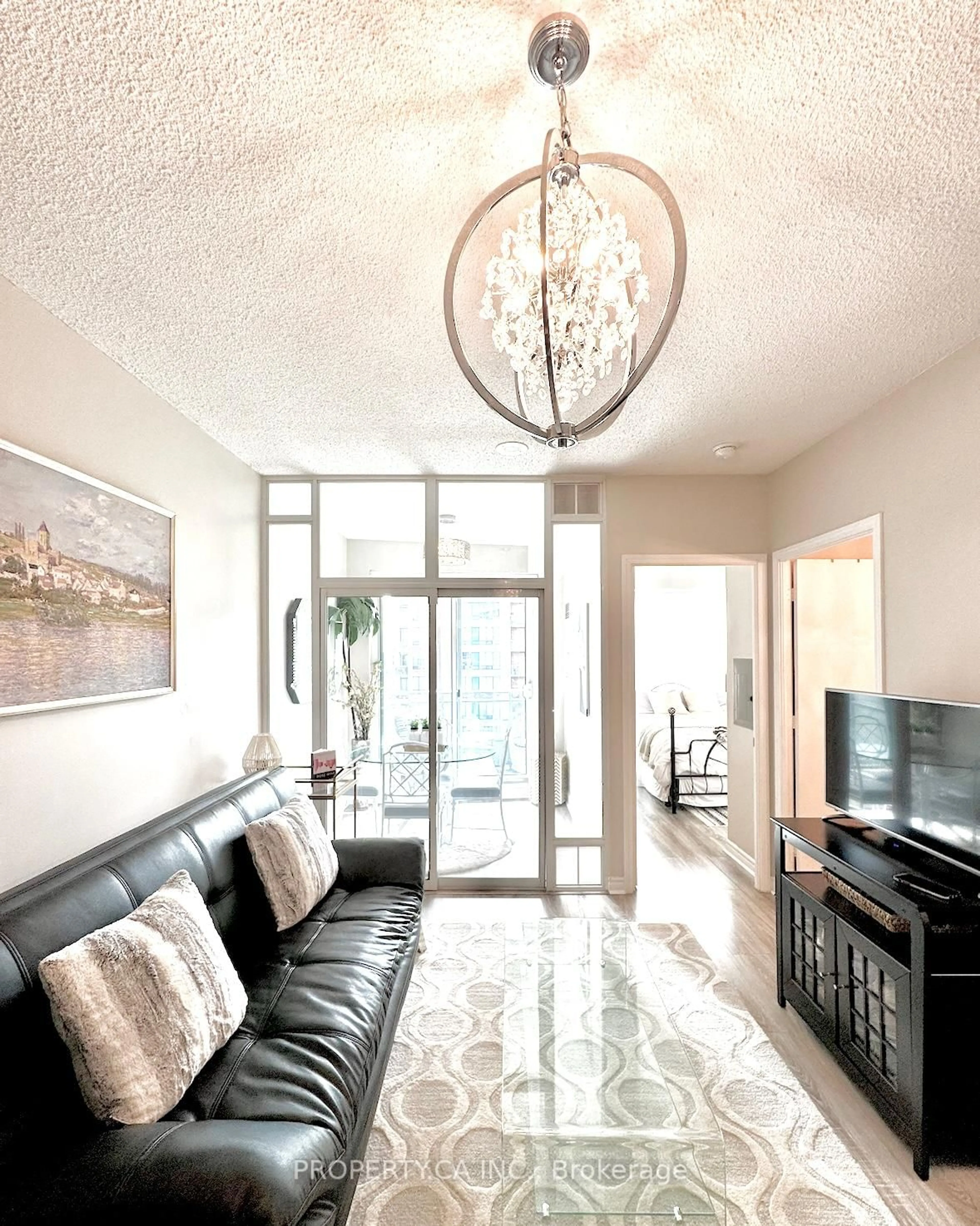 Living room with furniture, unknown for 60 Byng Ave #515, Toronto Ontario M2N 7K3