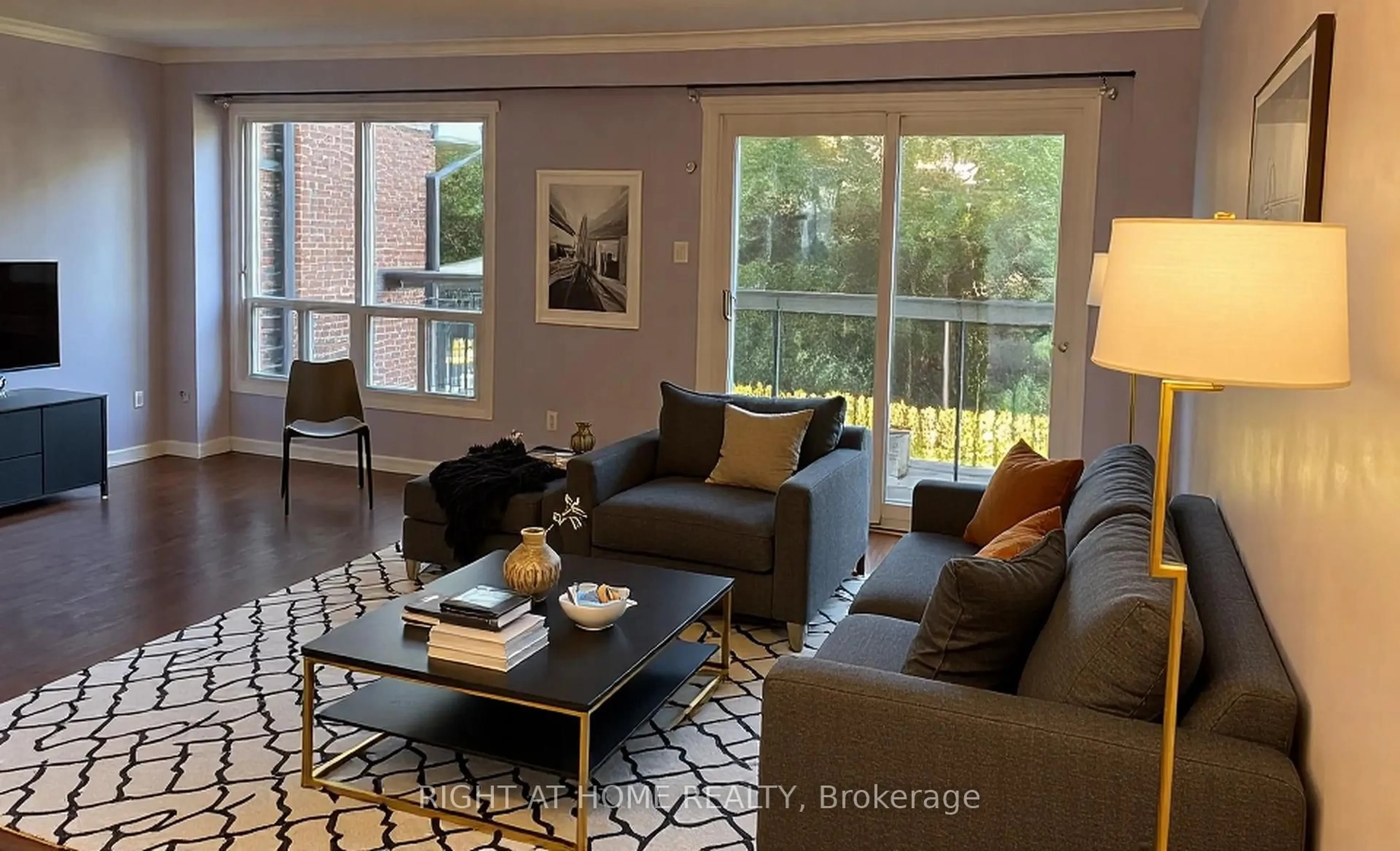 Living room with furniture, unknown for 104 Farm Greenway N/A, Toronto Ontario M3A 3M2