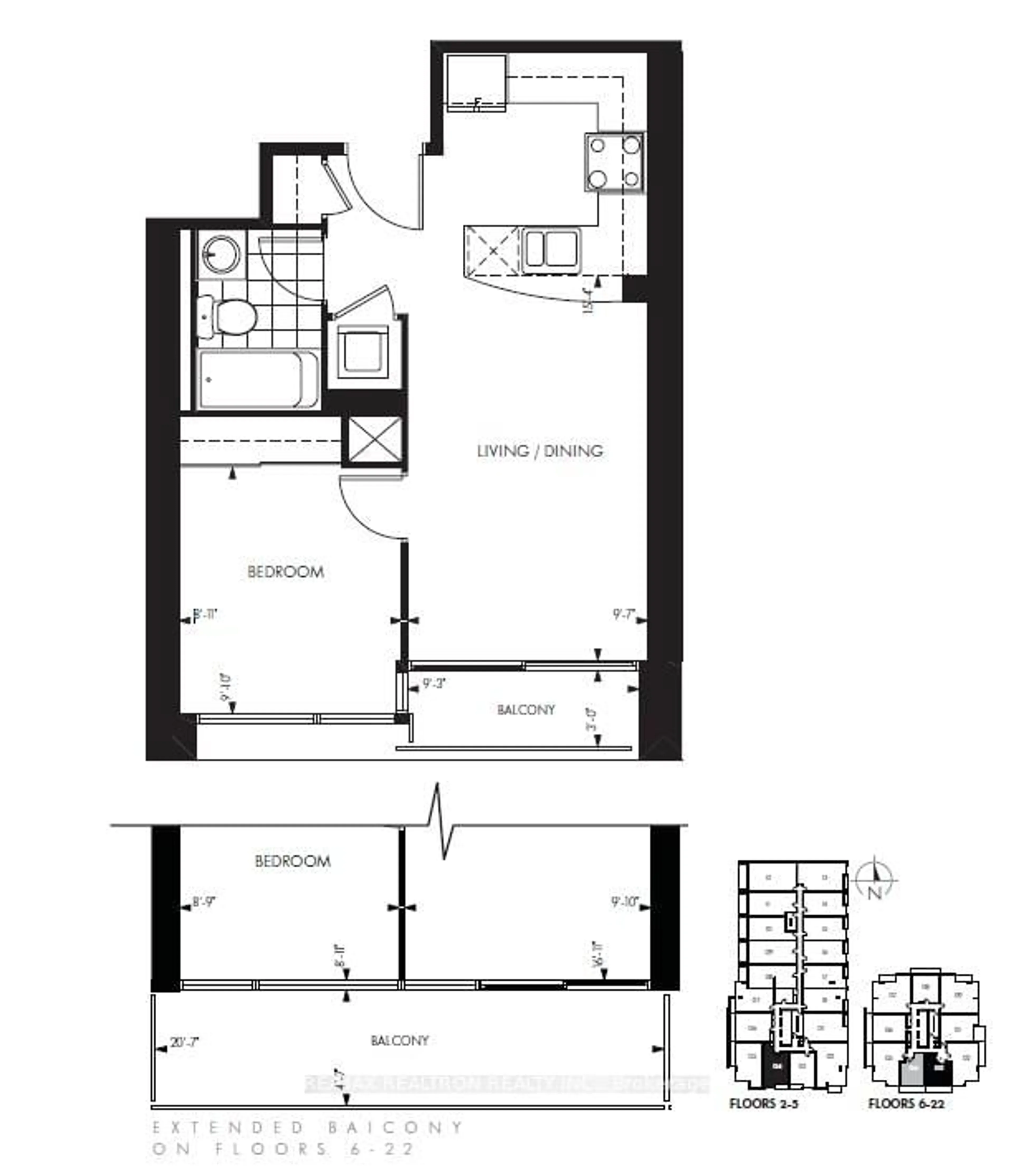 Floor plan for 18 Yorkville Ave #1404, Toronto Ontario M4W 0B1