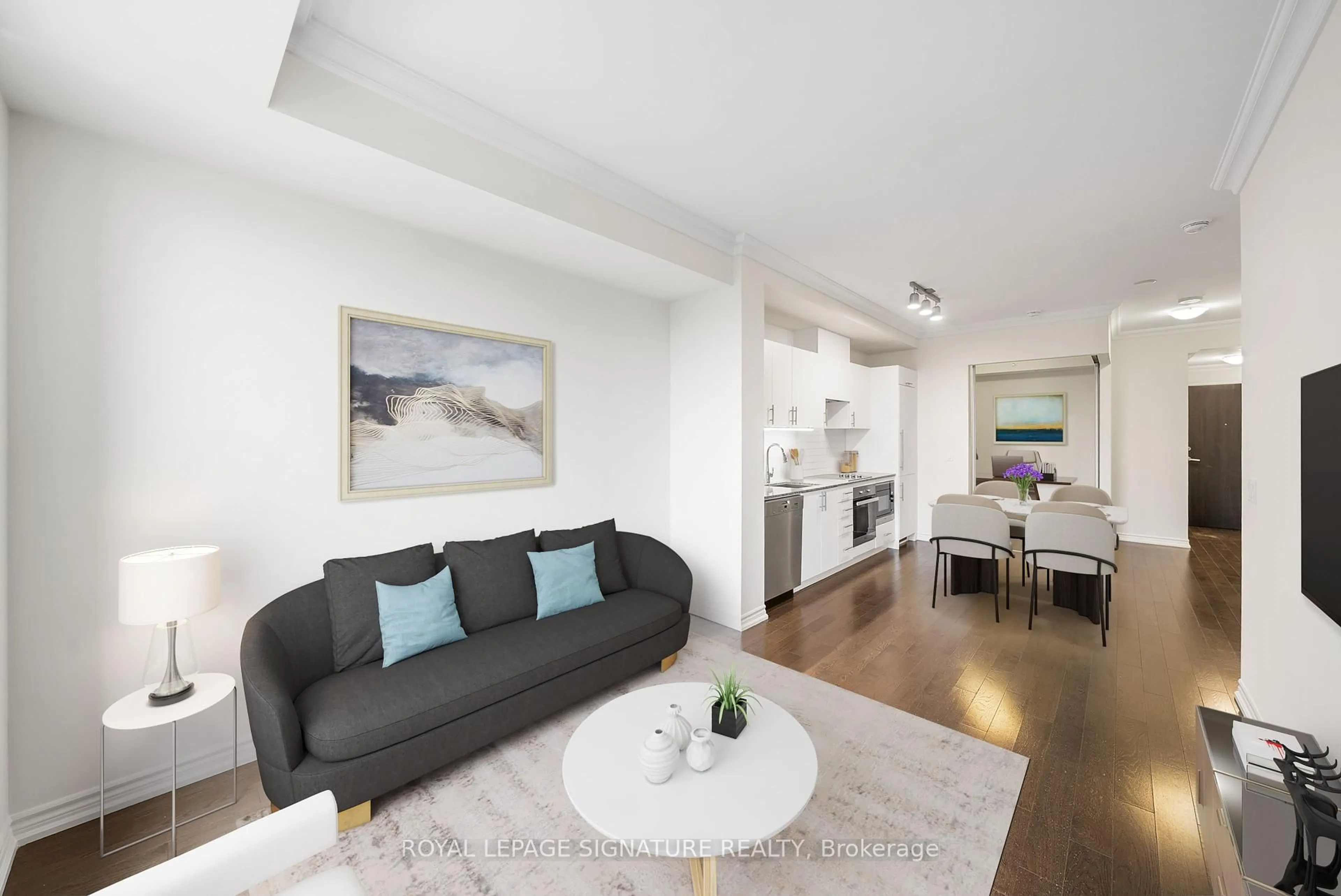 Living room with furniture, unknown for 23 Glebe Rd #603, Toronto Ontario M5P 0A1