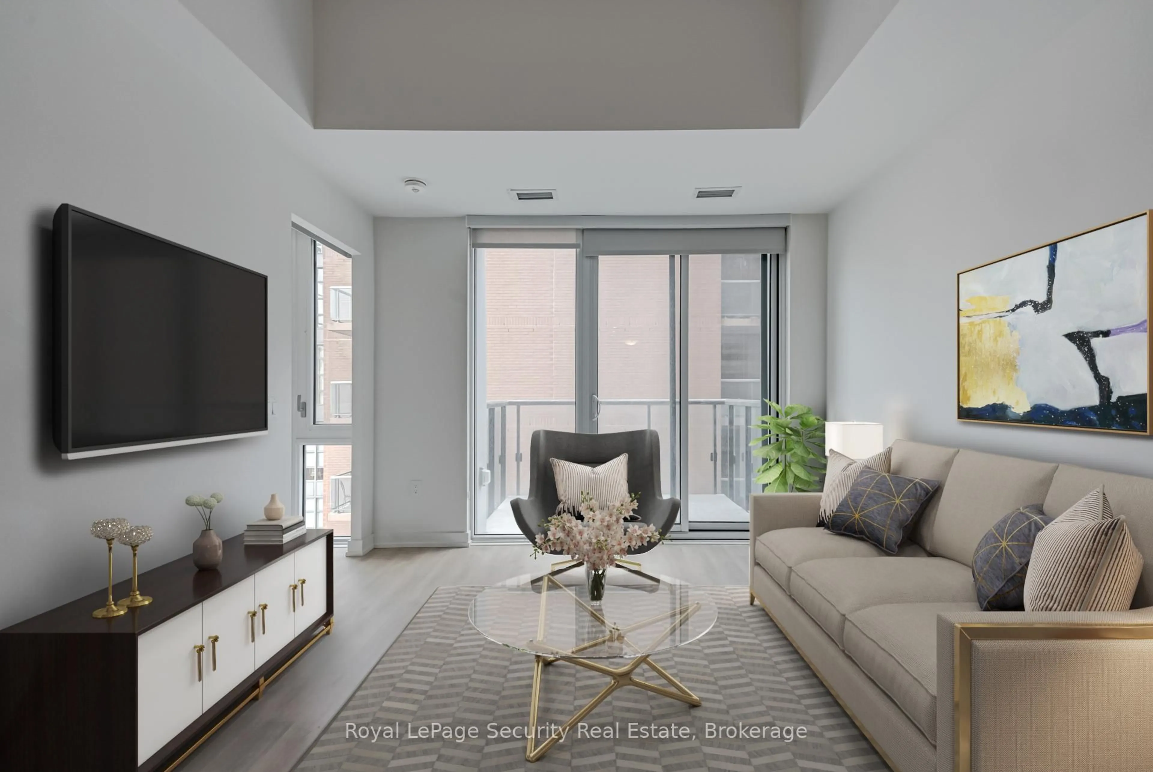 Living room with furniture, unknown for 158 Front St #706, Toronto Ontario M5A 1E5