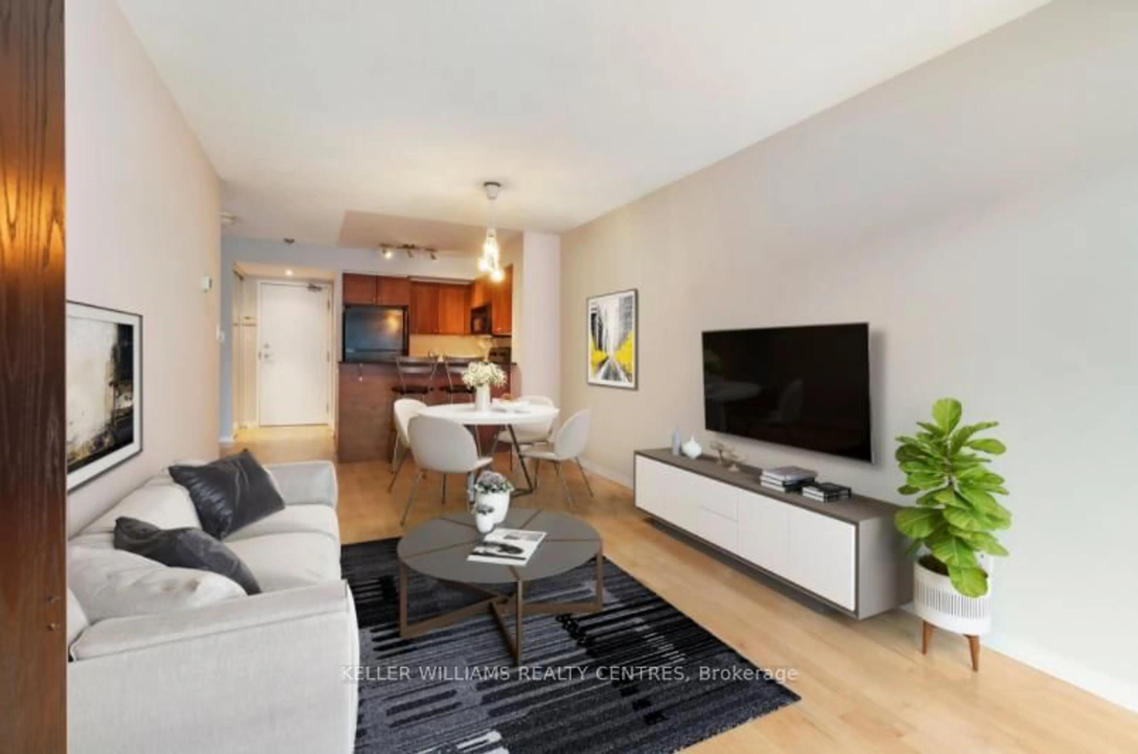 Living room with furniture, unknown for 230 King St #522, Toronto Ontario M5A 1K5