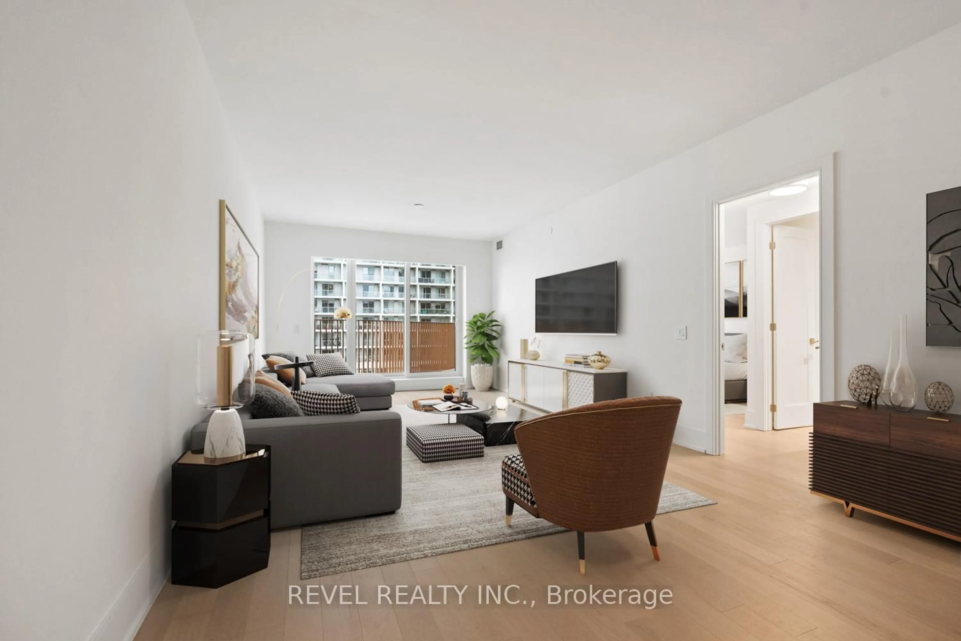 Living room with furniture, unknown for 155 Merchants' Wharf N/A #416, Toronto Ontario M5A 0Y4