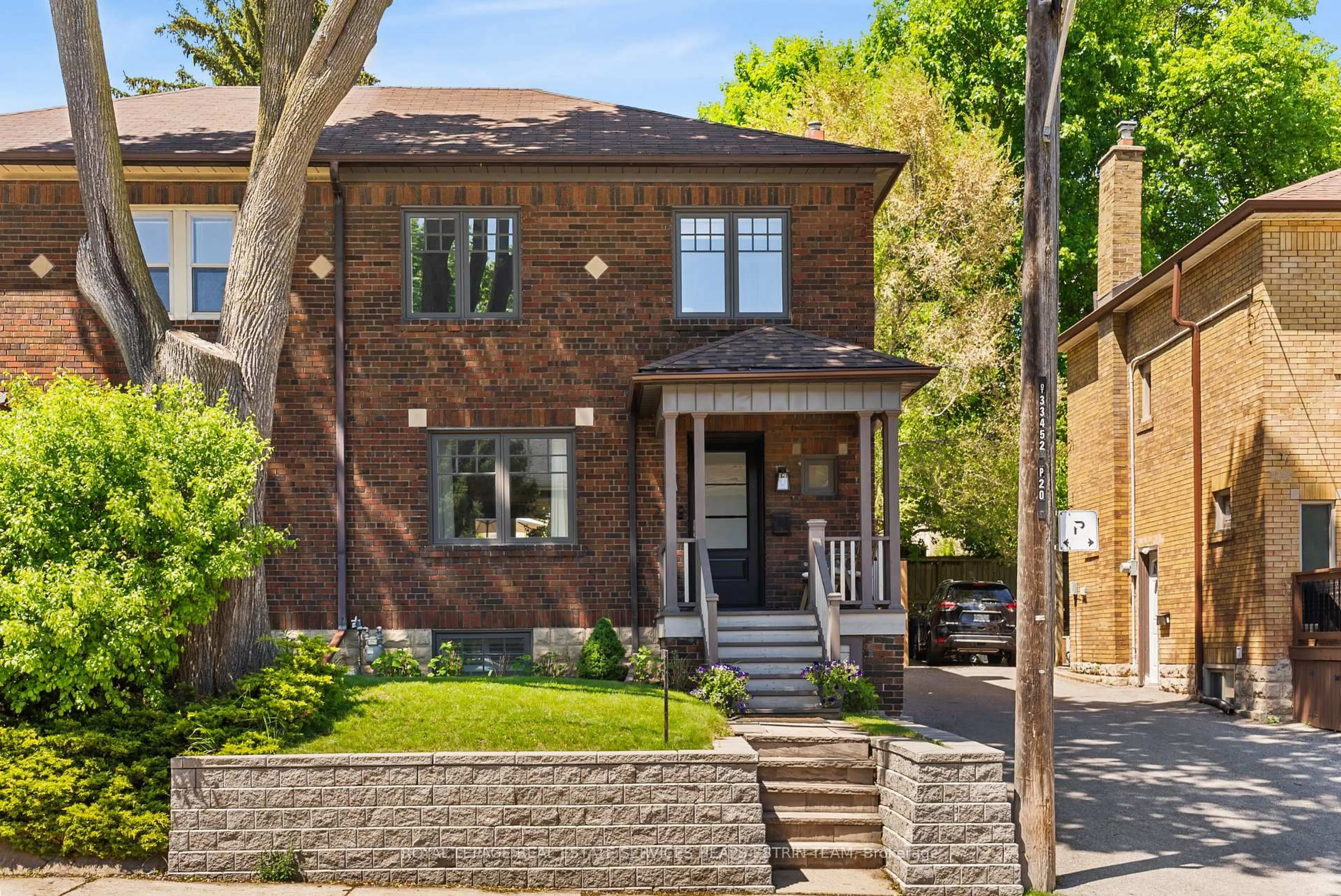 Home with brick exterior material, street for 20 Elvina Gdns, Toronto Ontario M4P 1X8
