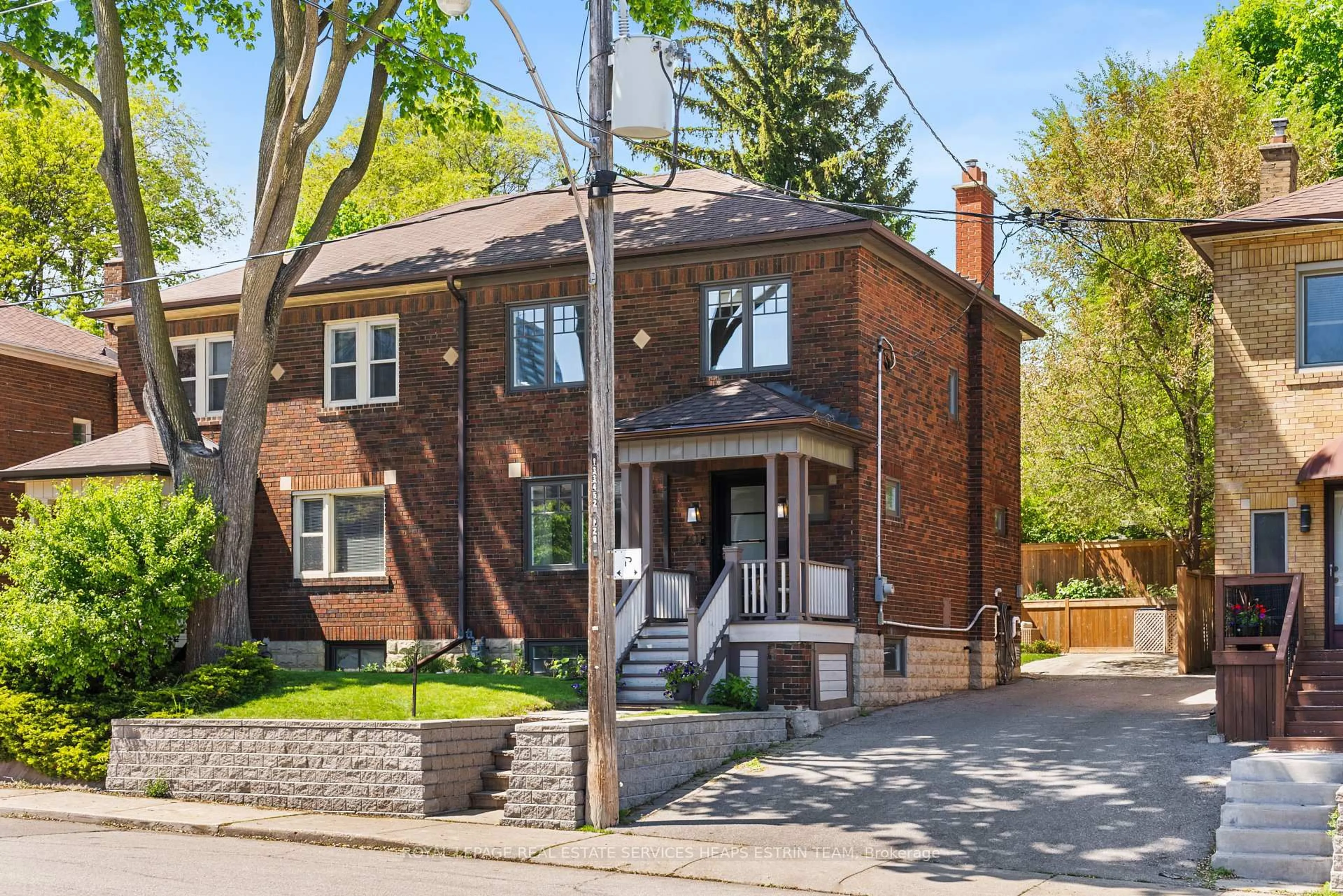 Home with brick exterior material, street for 20 Elvina Gdns, Toronto Ontario M4P 1X8