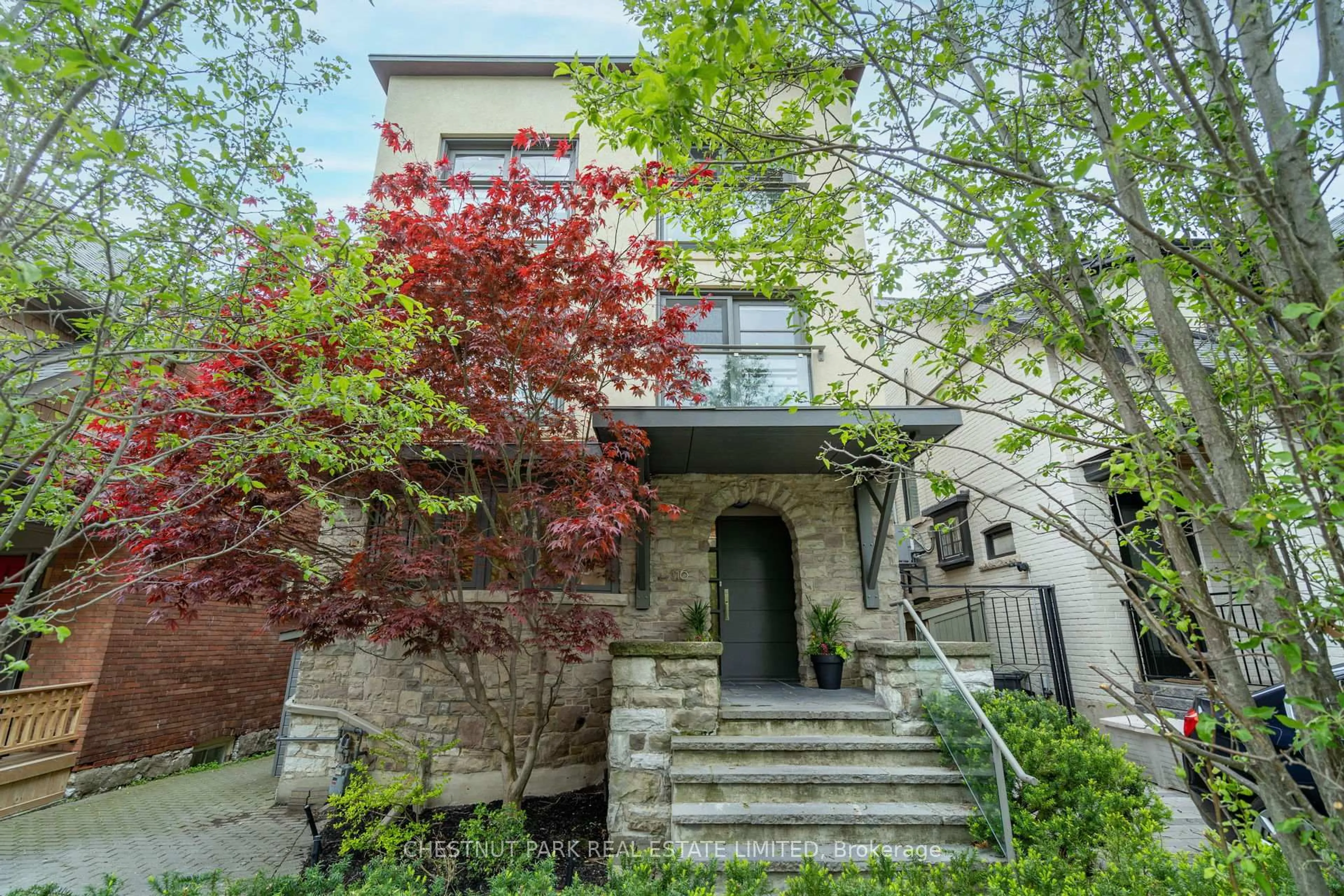 Home with brick exterior material, street for 16 Inglewood Dr, Toronto Ontario M4T 1G8