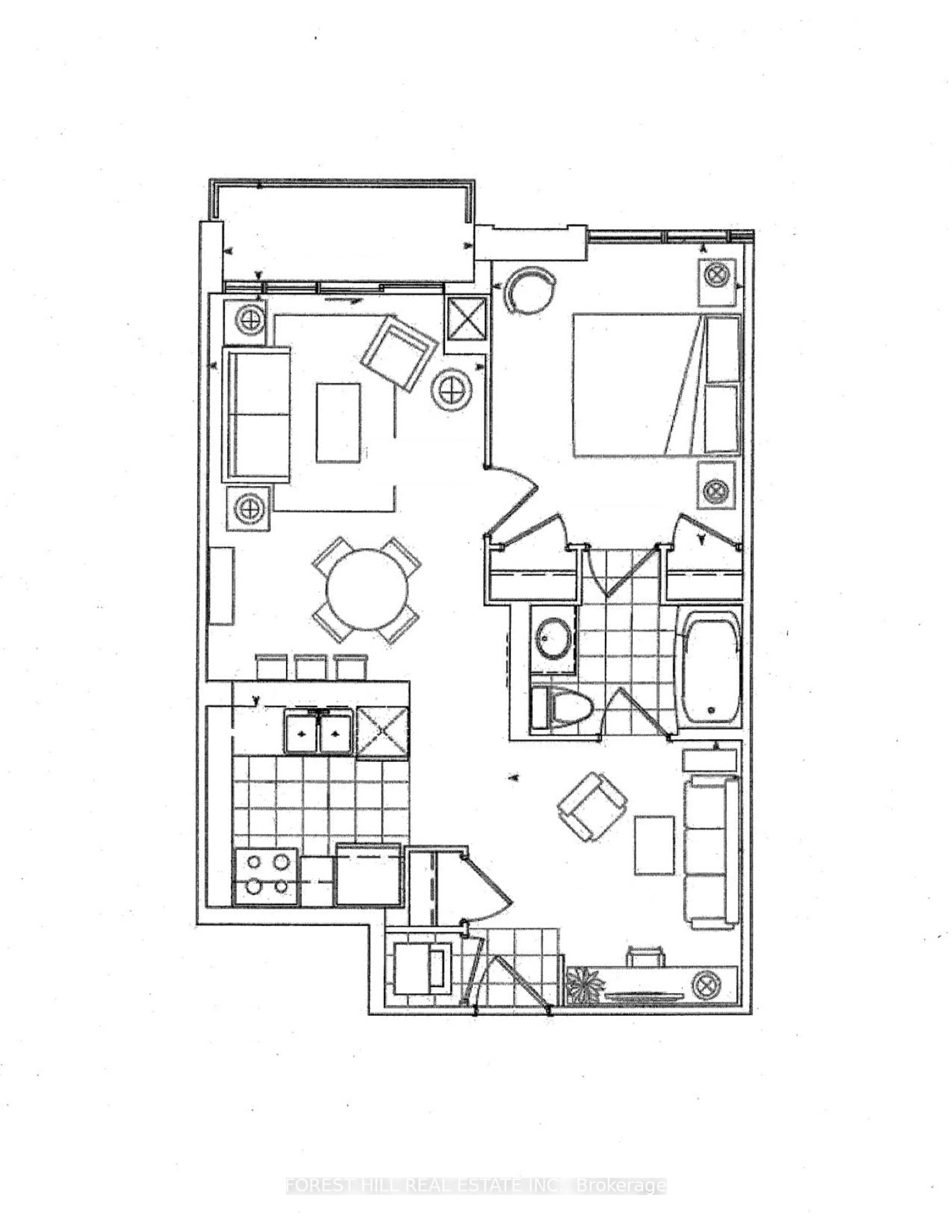 Floor plan for 525 Wilson Ave #606, Toronto Ontario M3H 0A7
