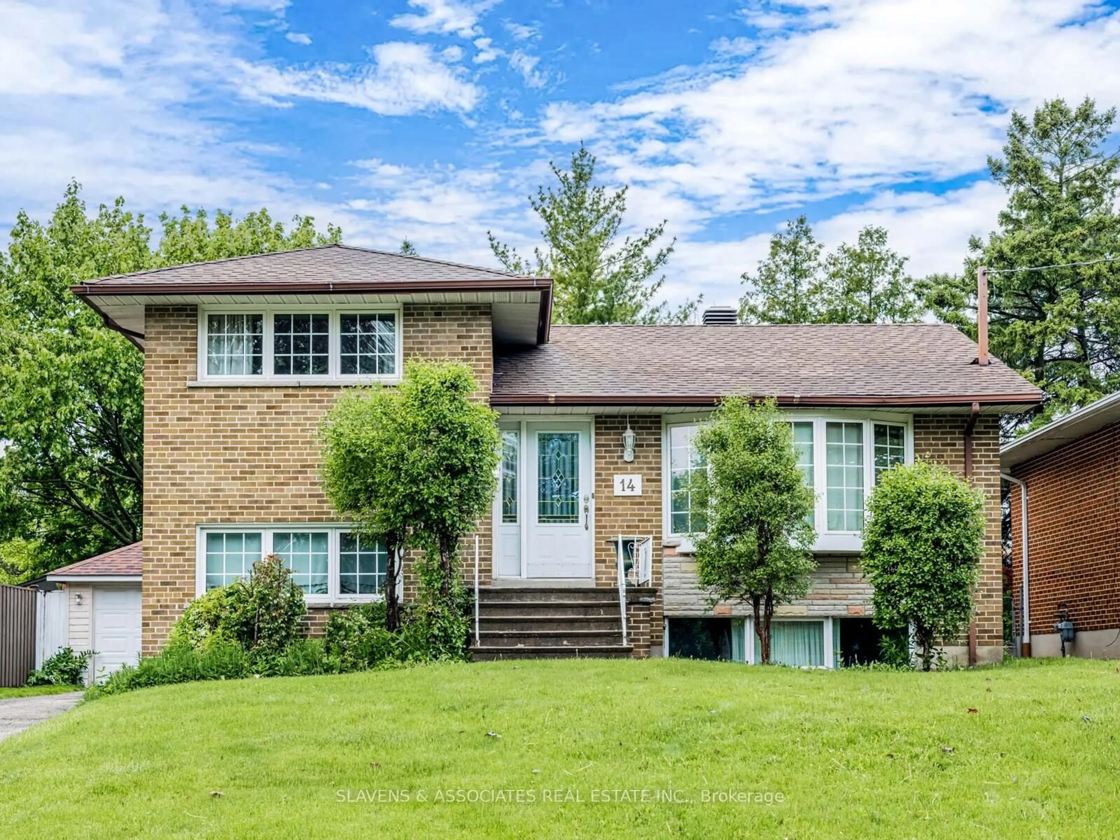 Home with brick exterior material, street for 14 Lionel Heights Cres, Toronto Ontario M3A 1L9