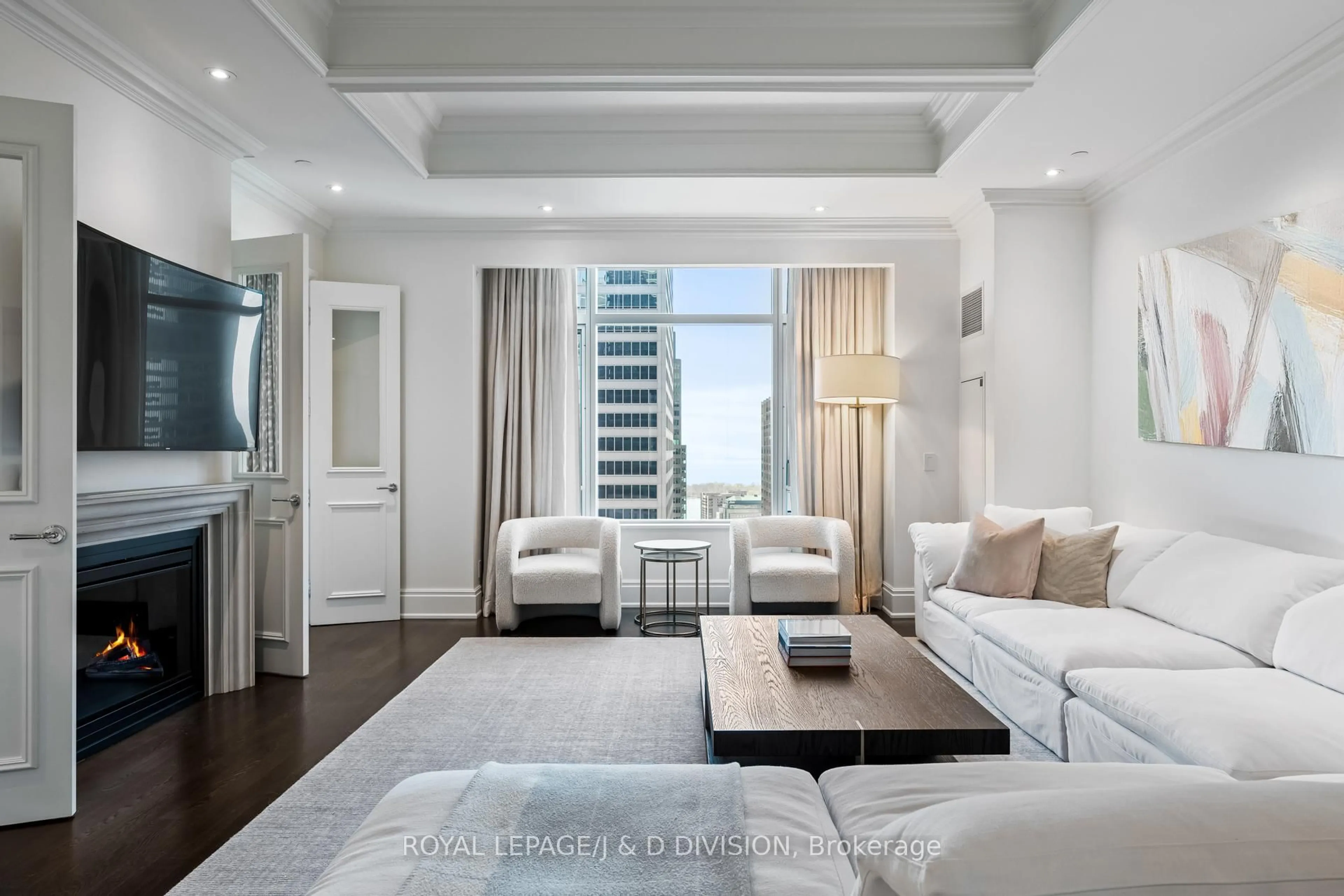Living room with furniture, unknown for 311 Bay St #3805, Toronto Ontario M5H 4G5