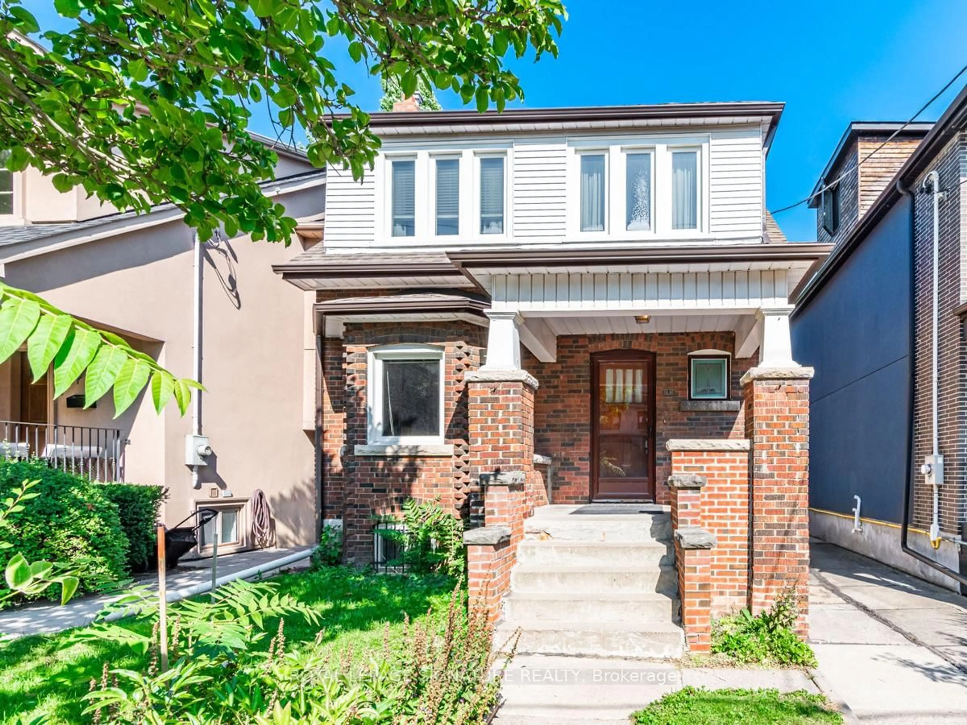 Home with brick exterior material, street for 55 Pinewood Ave, Toronto Ontario M6C 2V2