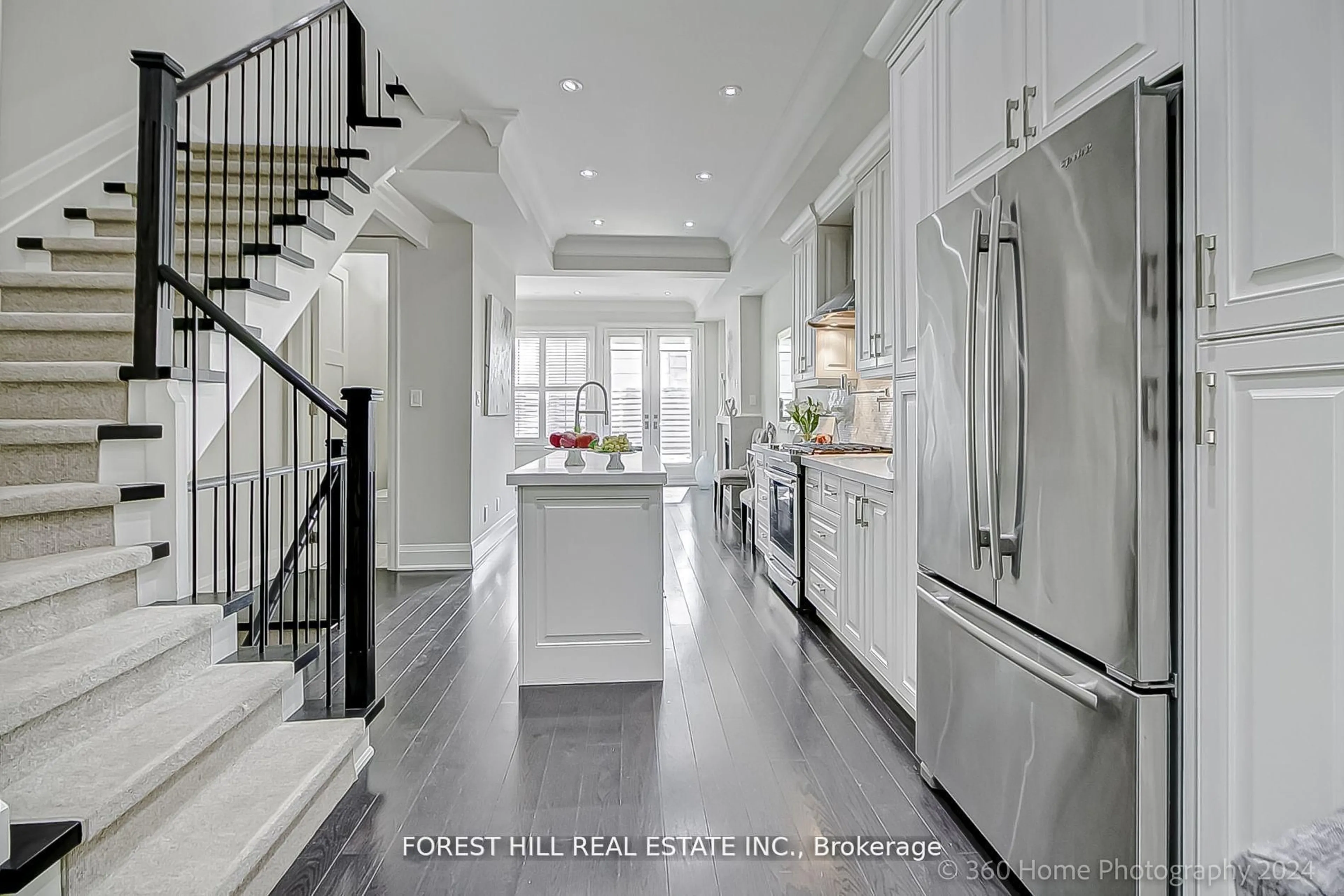 Contemporary kitchen, ceramic/tile floor for 43B Burnaby Blvd, Toronto Ontario M5N 1G3