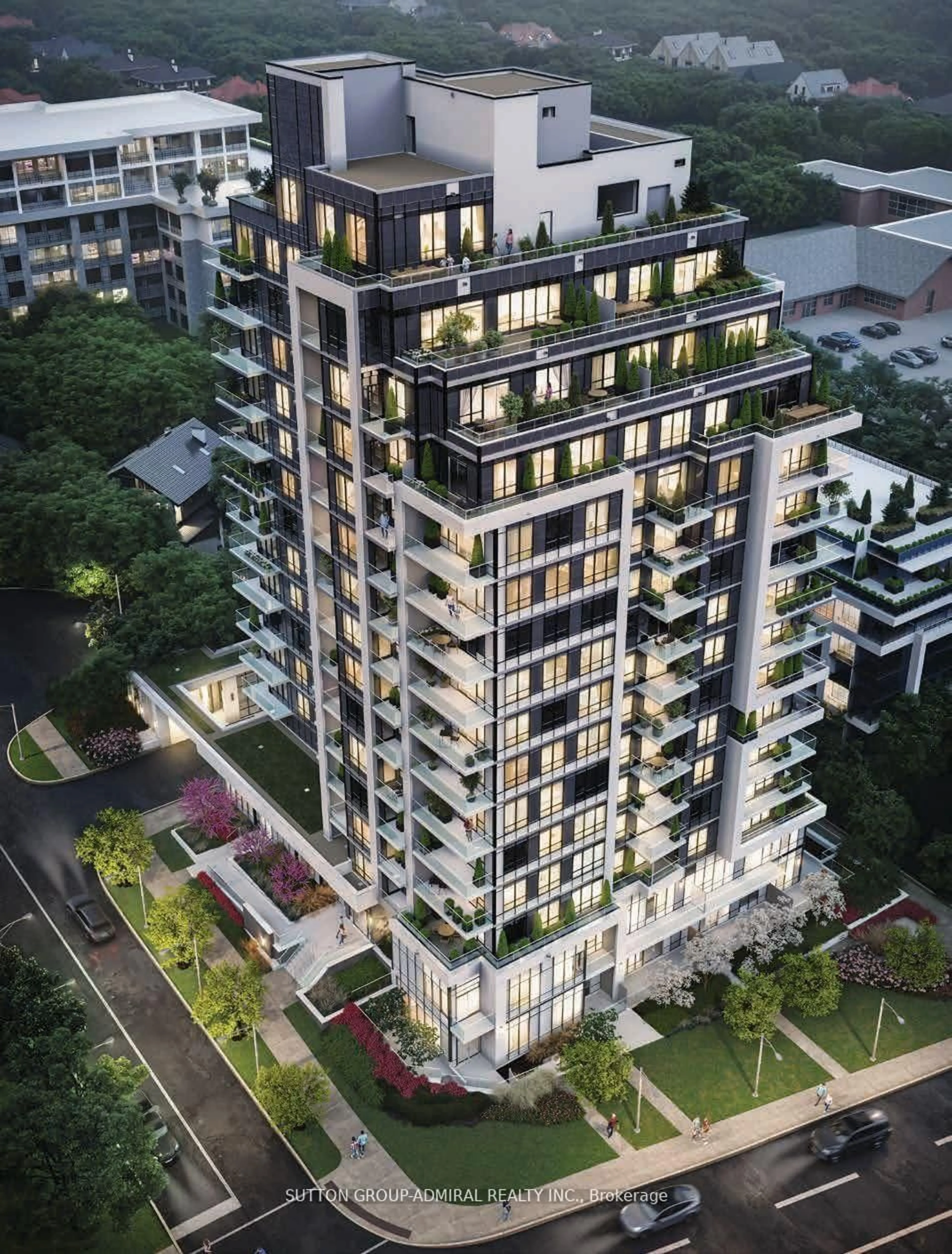 A pic from outside/outdoor area/front of a property/back of a property/a pic from drone, building for 2 Teagarden Crt #610, Toronto Ontario M2N 0L6