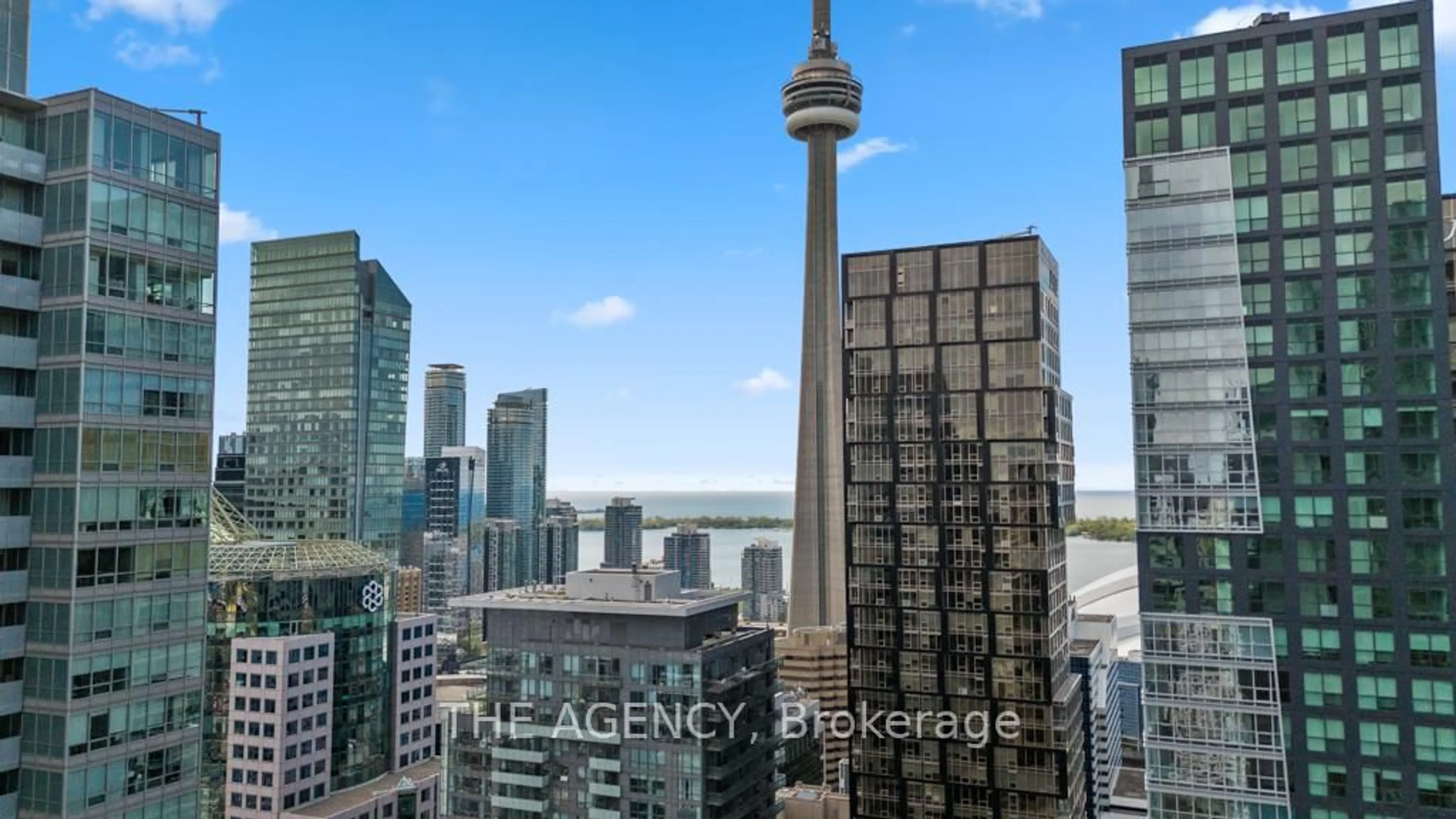A pic from outside/outdoor area/front of a property/back of a property/a pic from drone, city buildings view from balcony for 8 Mercer St #3305, Toronto Ontario M5V 0C4