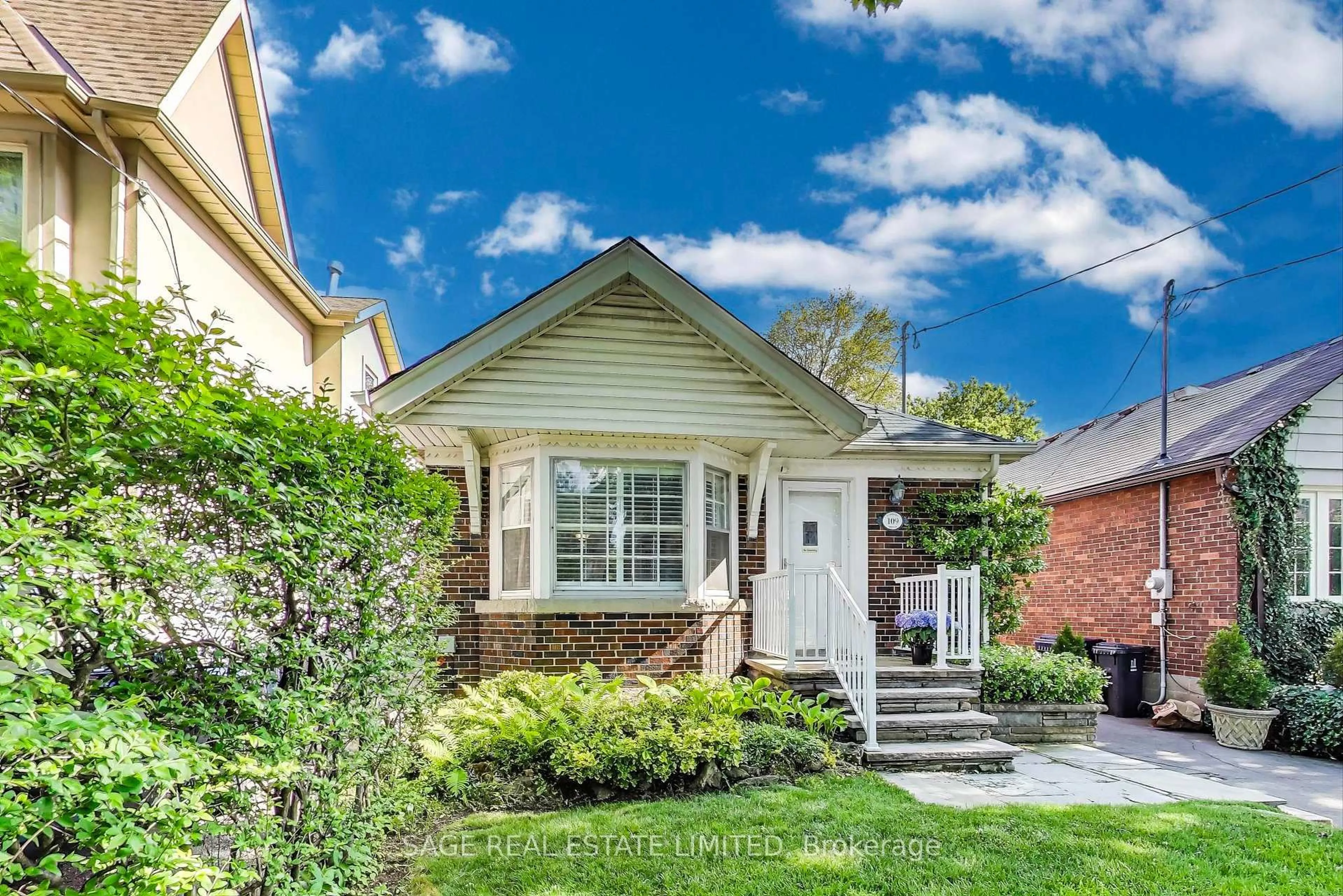 Home with brick exterior material, street for 109 Parklea Dr, Toronto Ontario M4G 2J9