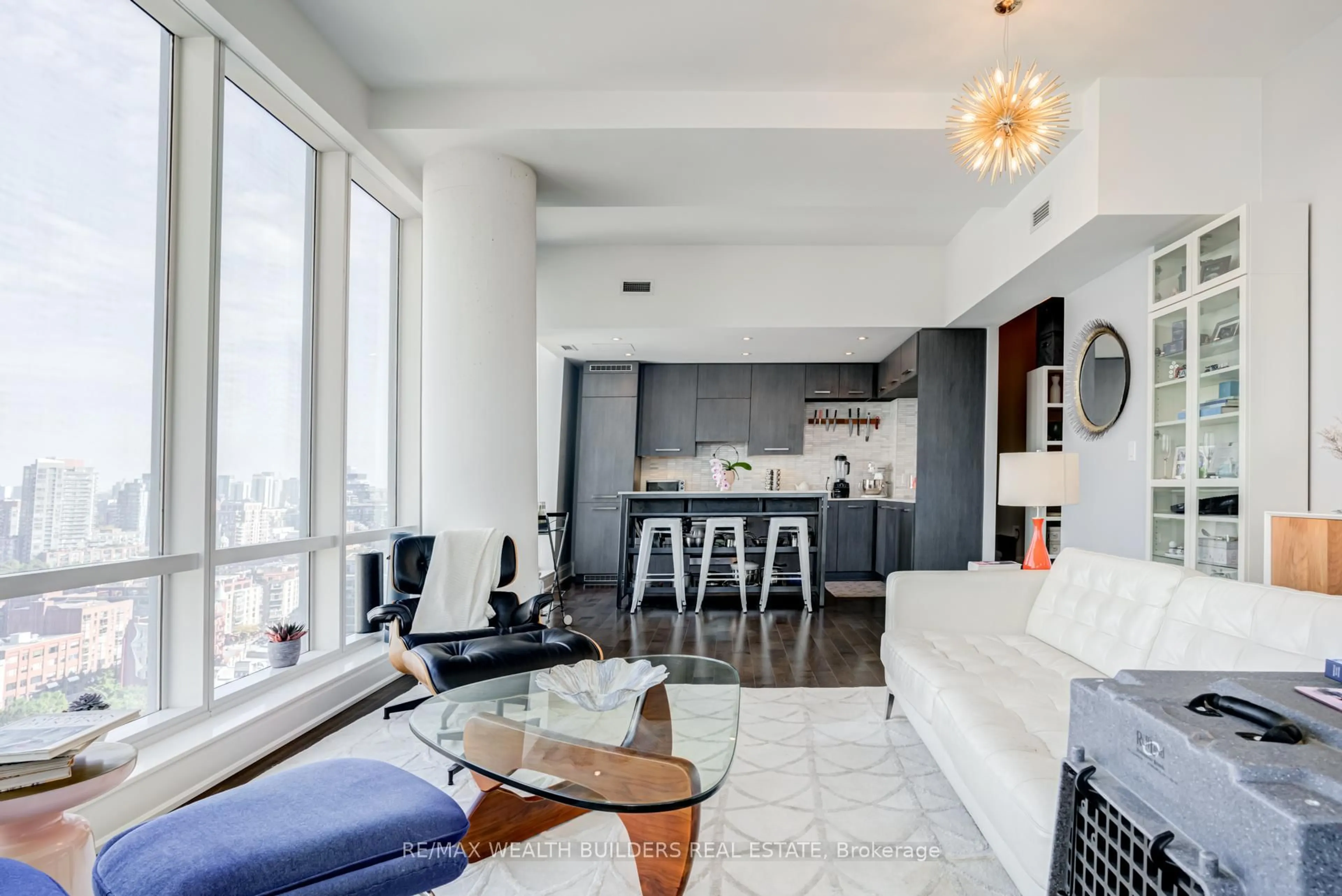 Open concept kitchen, unknown for 8 The Esplanade N/A #2105, Toronto Ontario M5E 0A6