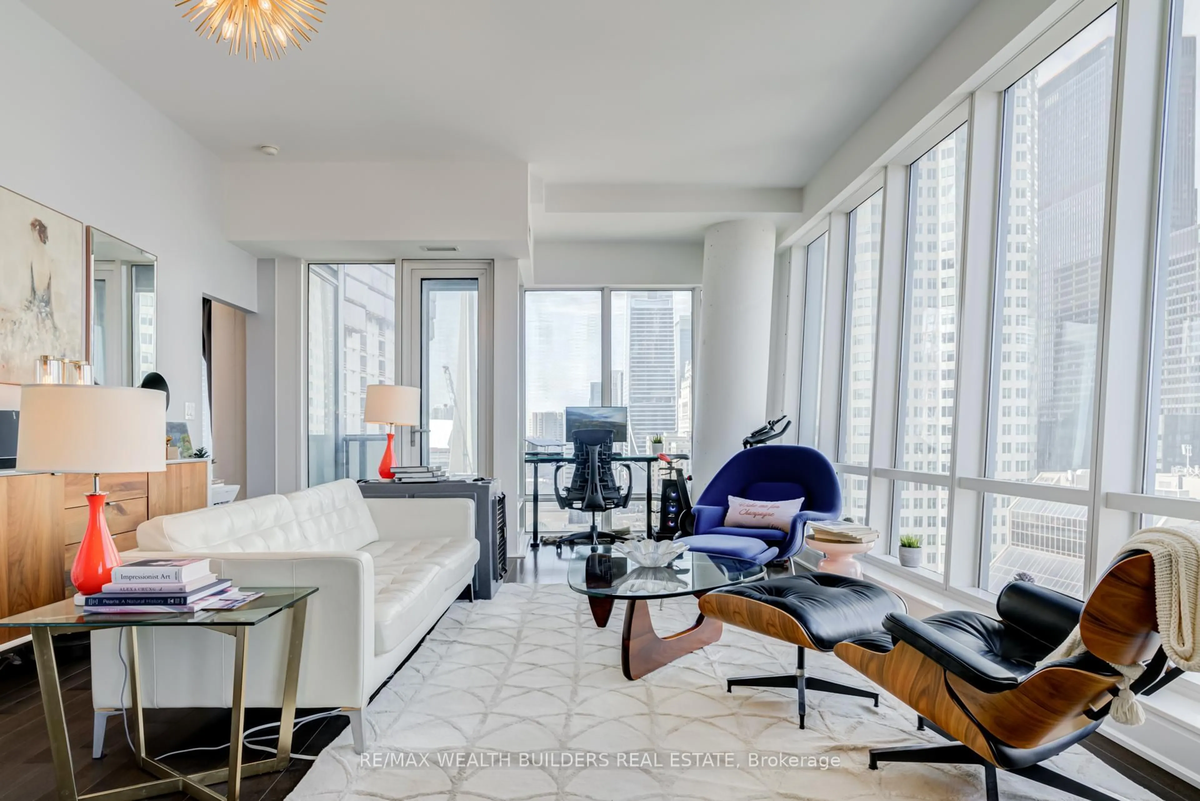 Living room with furniture, unknown for 8 The Esplanade N/A #2105, Toronto Ontario M5E 0A6