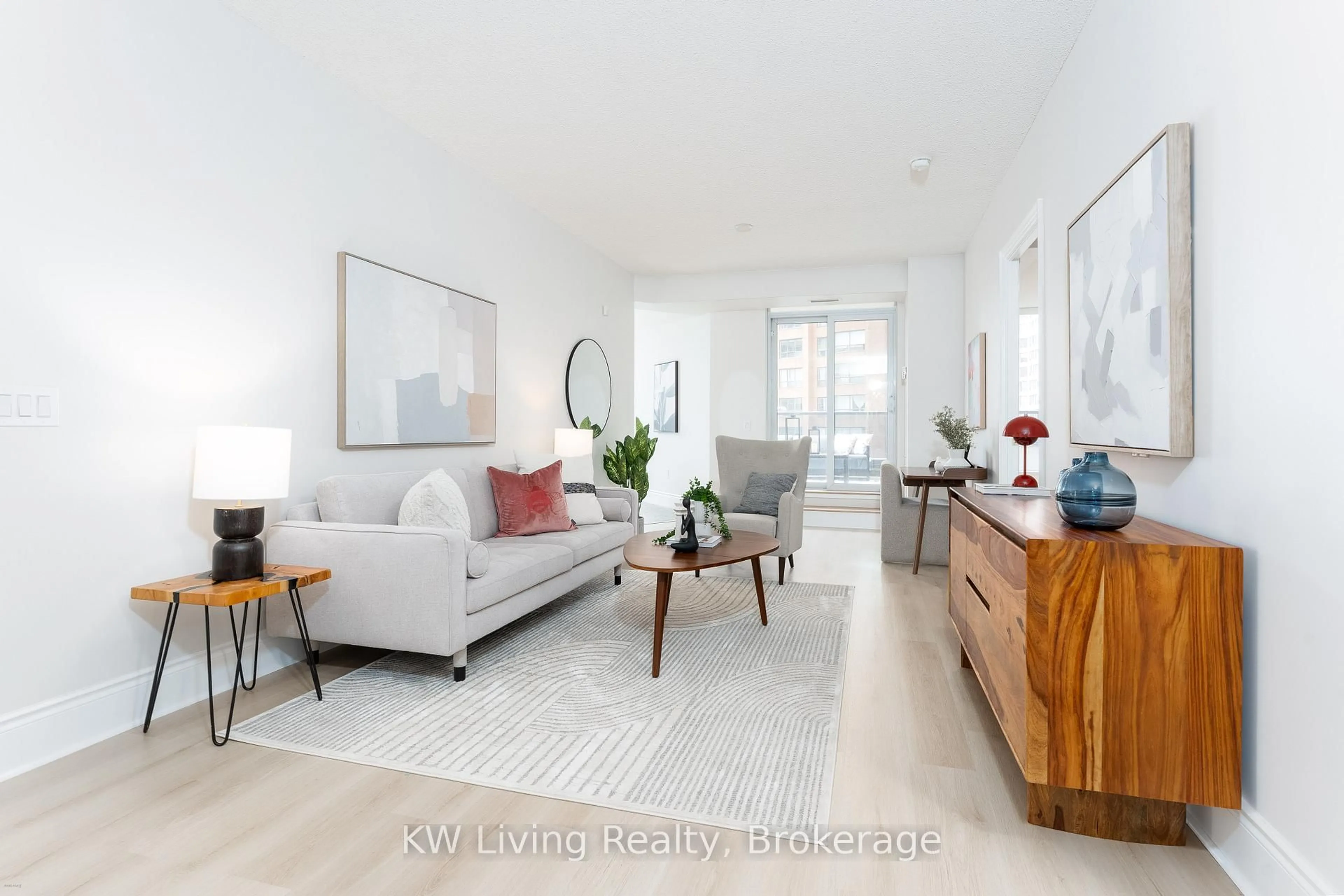 Living room with furniture, unknown for 500 Doris Ave #327, Toronto Ontario M2N 0C1