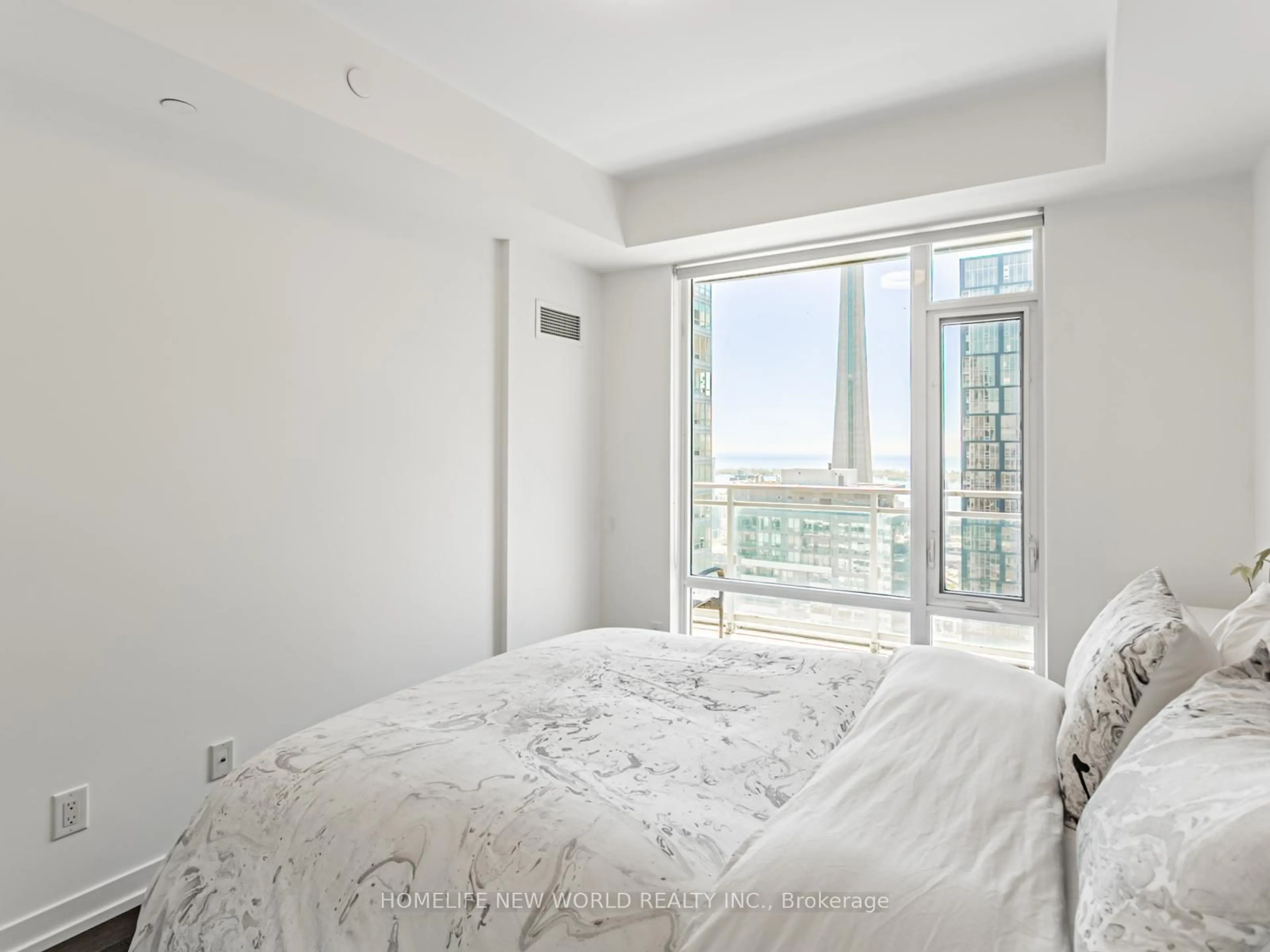 Bedroom with bed, unknown for 21 Widmer St #3610, Toronto Ontario M5V 2E8
