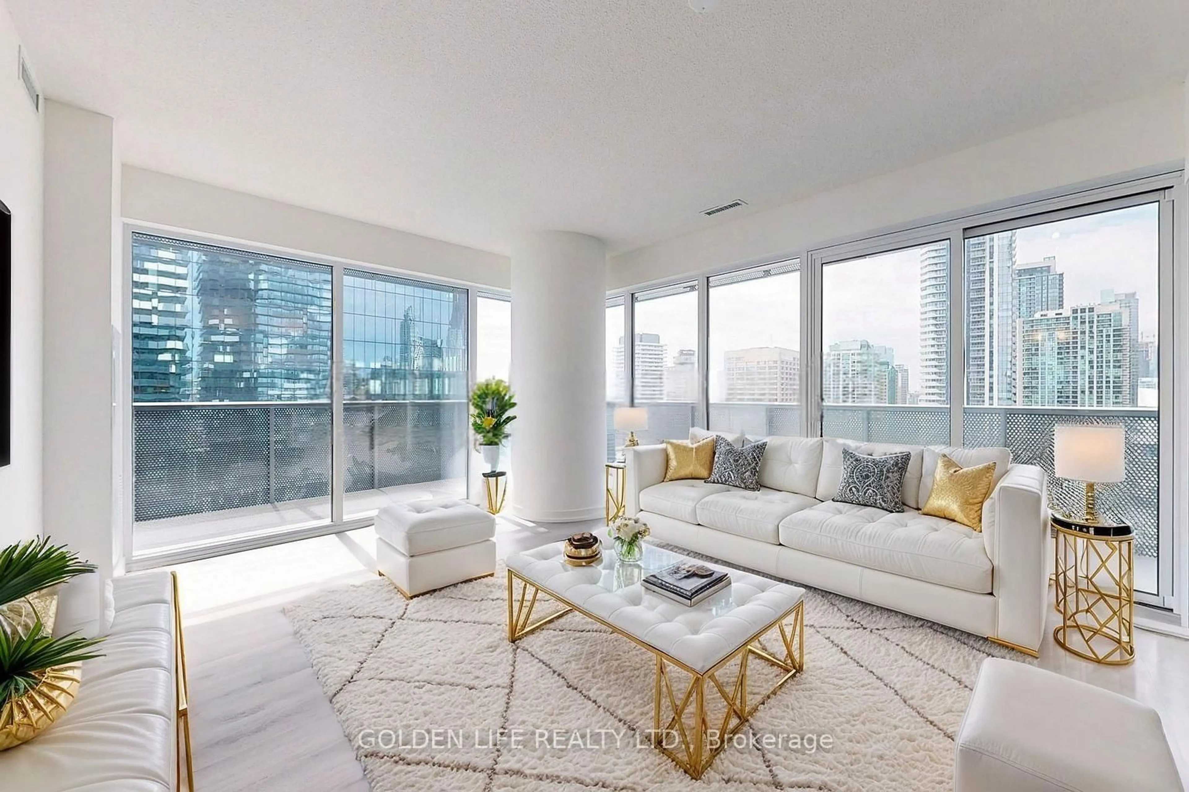 Living room with furniture, unknown for 138 Downes St #2511, Toronto Ontario M5E 0E4