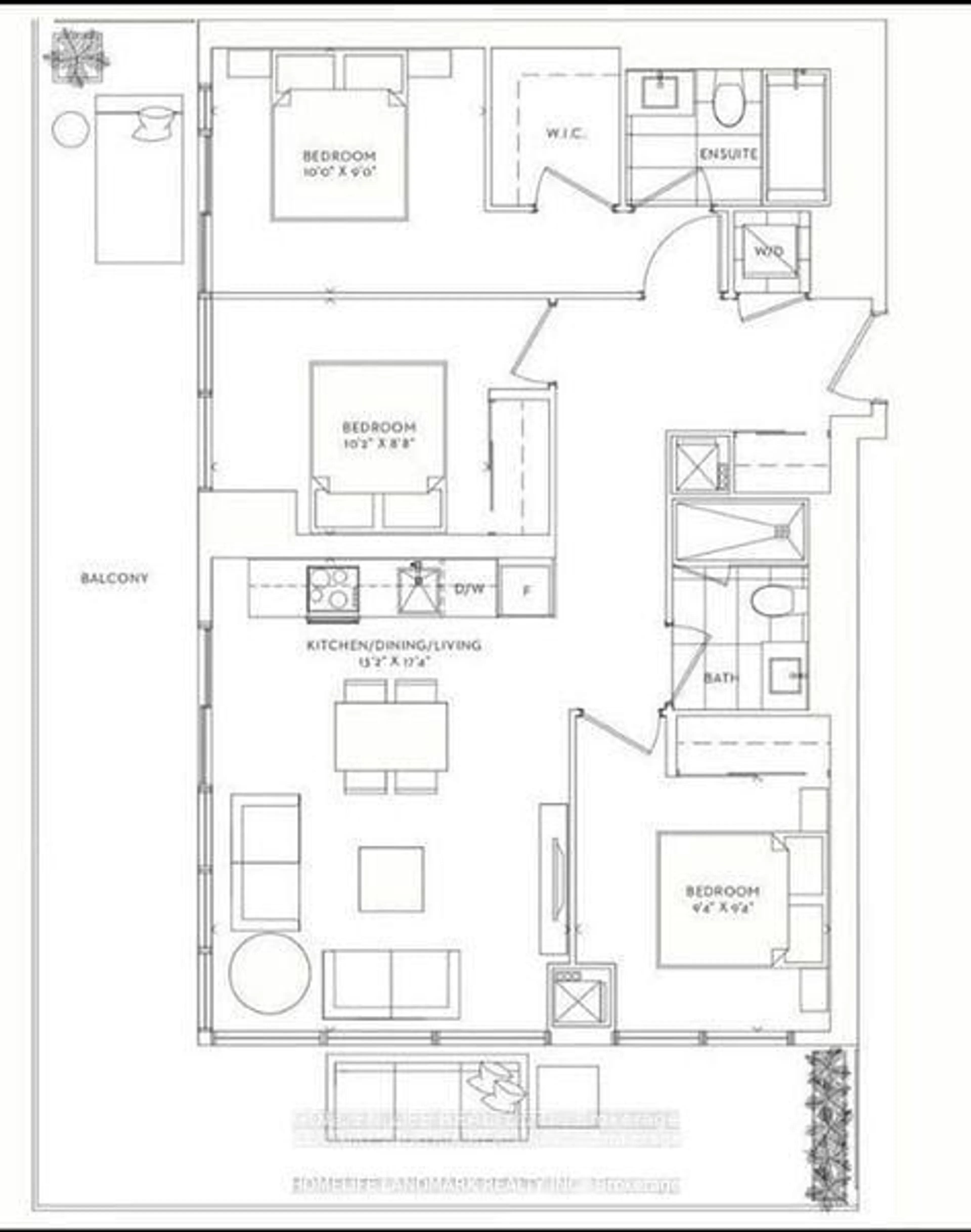 Floor plan for 138 Downes St #2511, Toronto Ontario M5E 0E4
