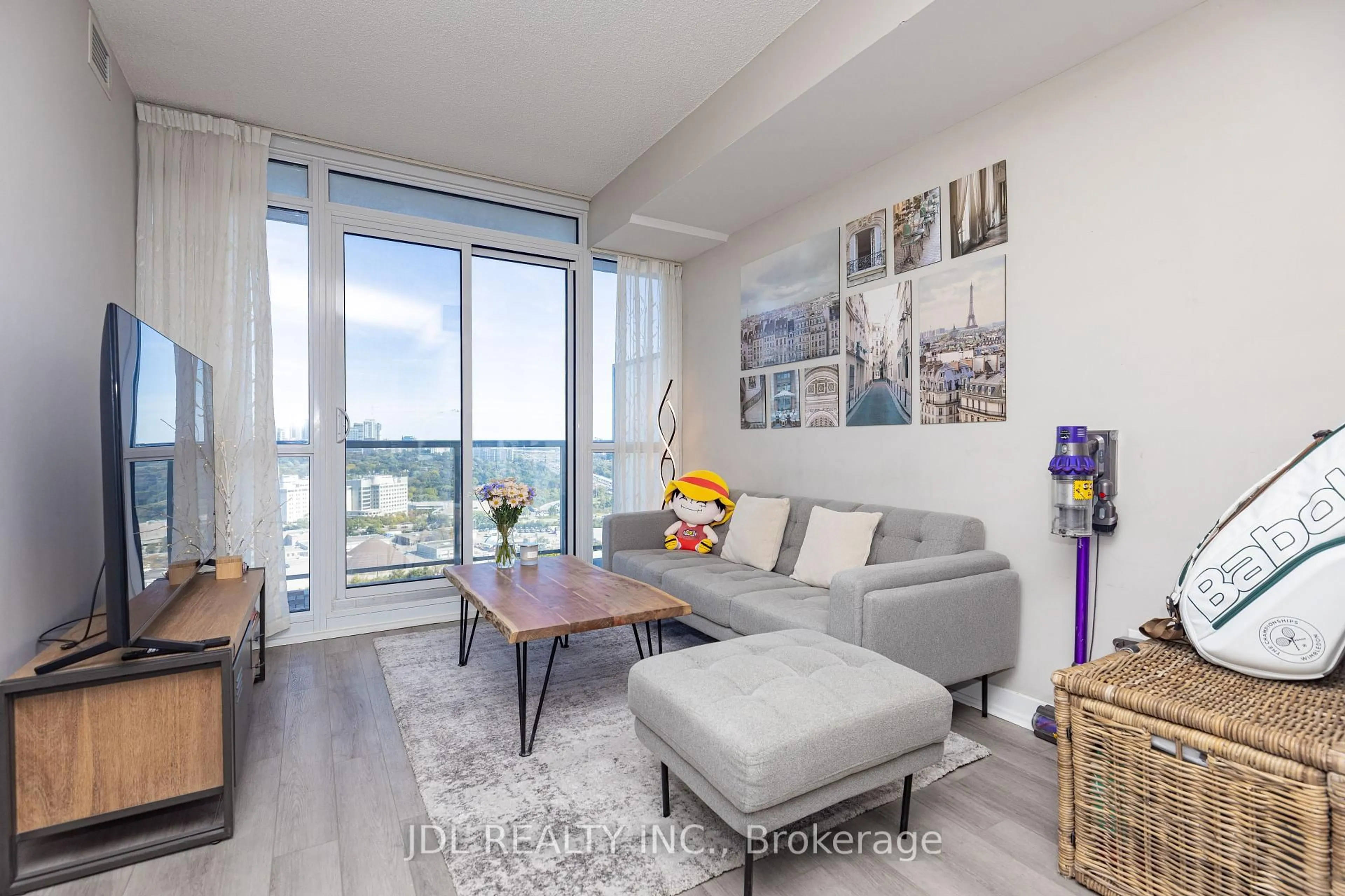 Living room with furniture, unknown for 121 Mcmahon Dr #2302, Toronto Ontario M2K 0C1
