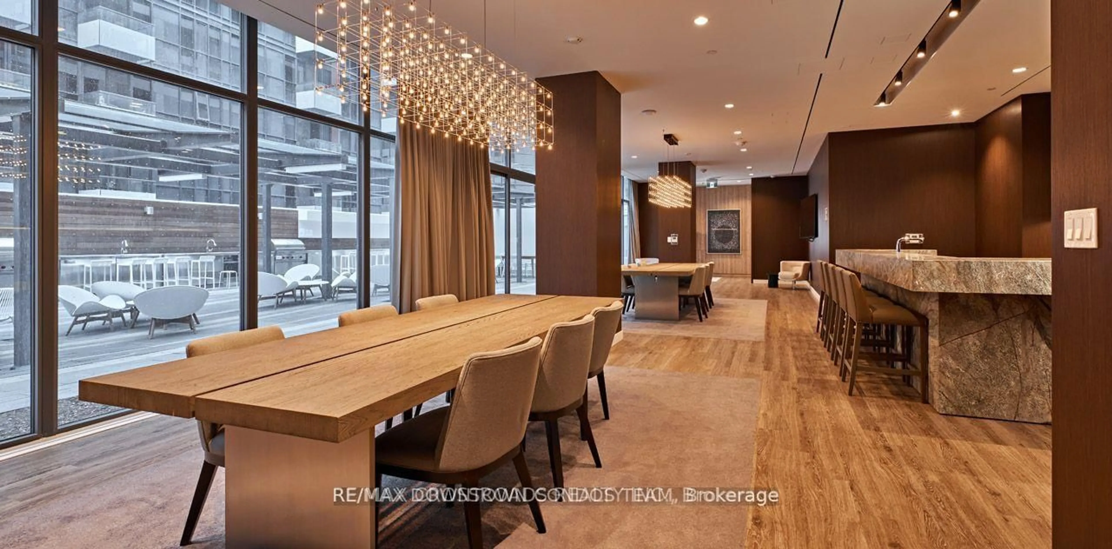 Dining room, wood/laminate floor for 576 Front St #602, Toronto Ontario M5V 1C1